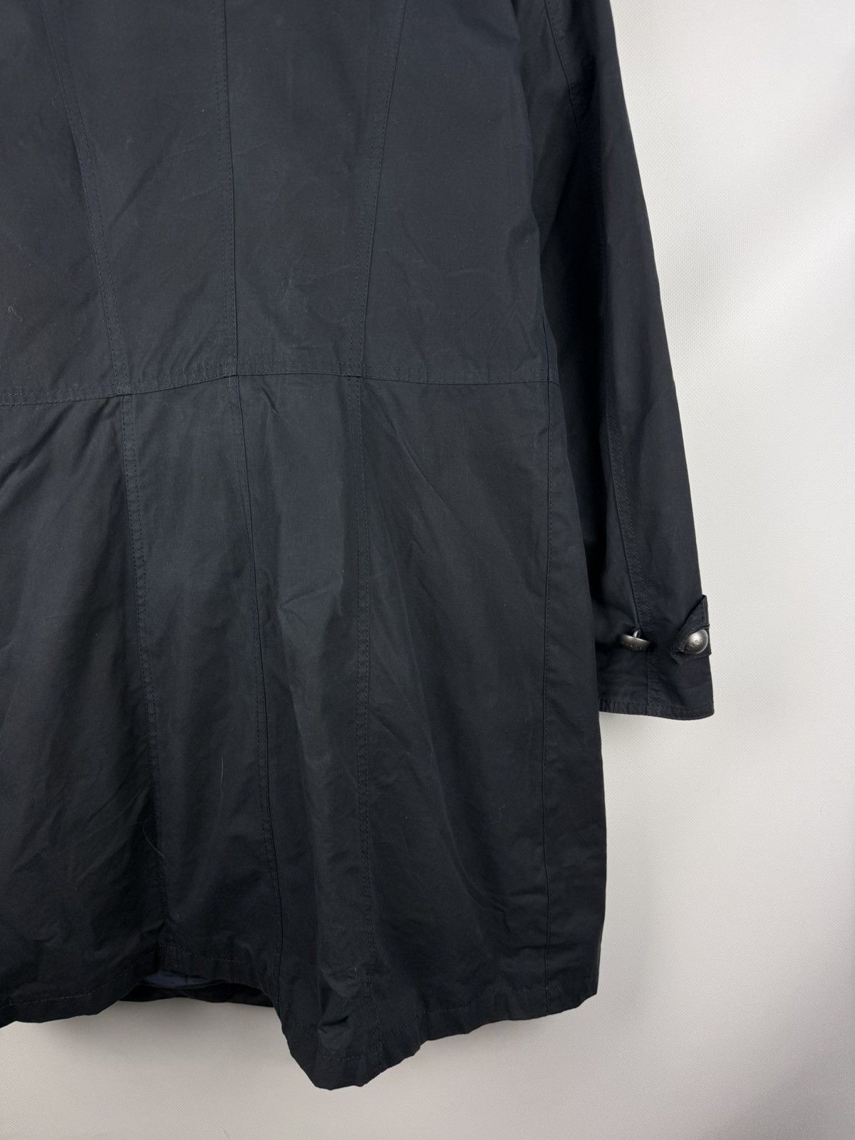 Barbour Barbour Ladies Wax Waxed Cotton Double Breasted Trench Coat Size L / US 10 / IT 46 - 18 Thumbnail