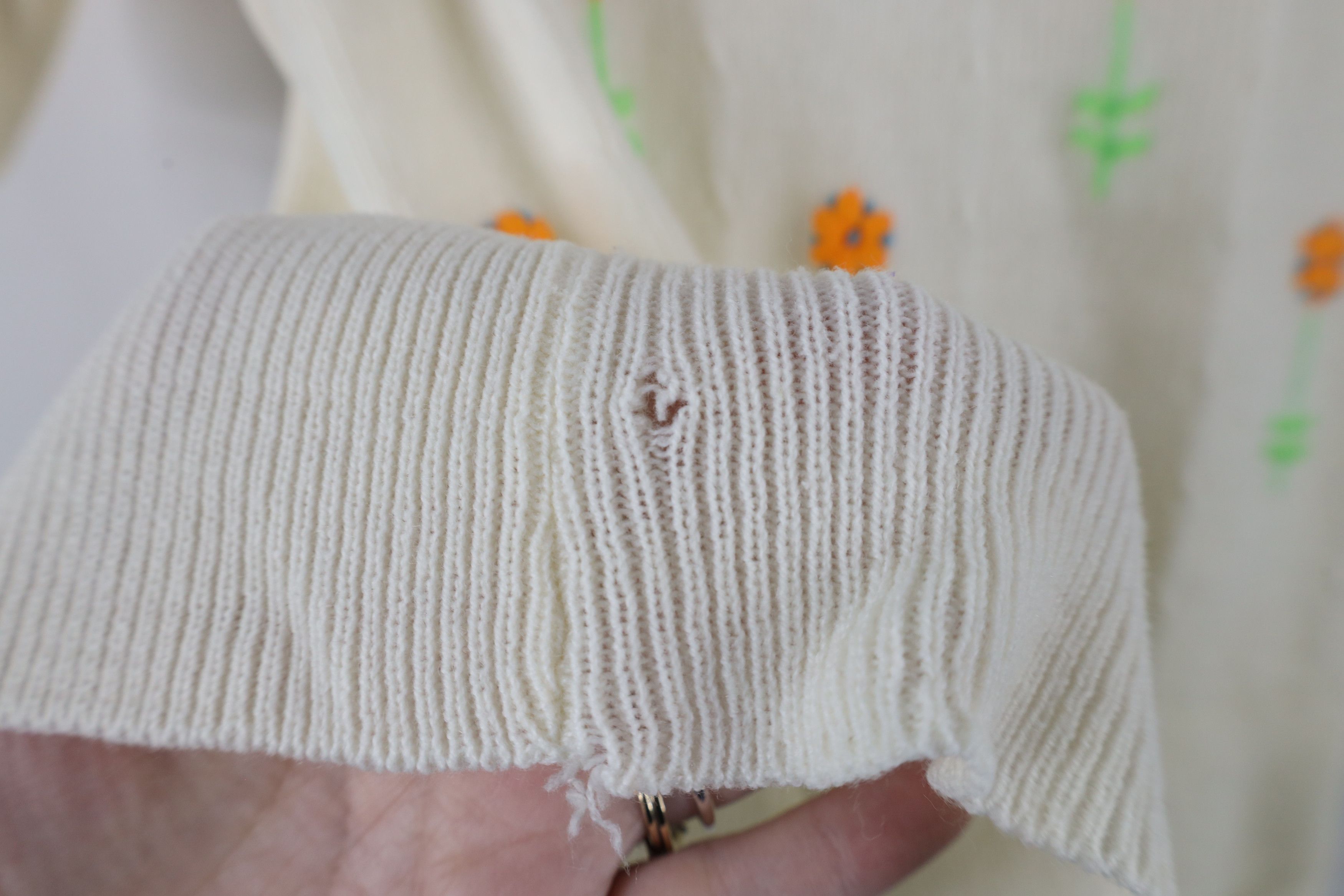 Vintage Vintage 70s Mid Century Modern MCM Embroidered Knit Sweater Size M / US 6-8 / IT 42-44 - 7 Thumbnail