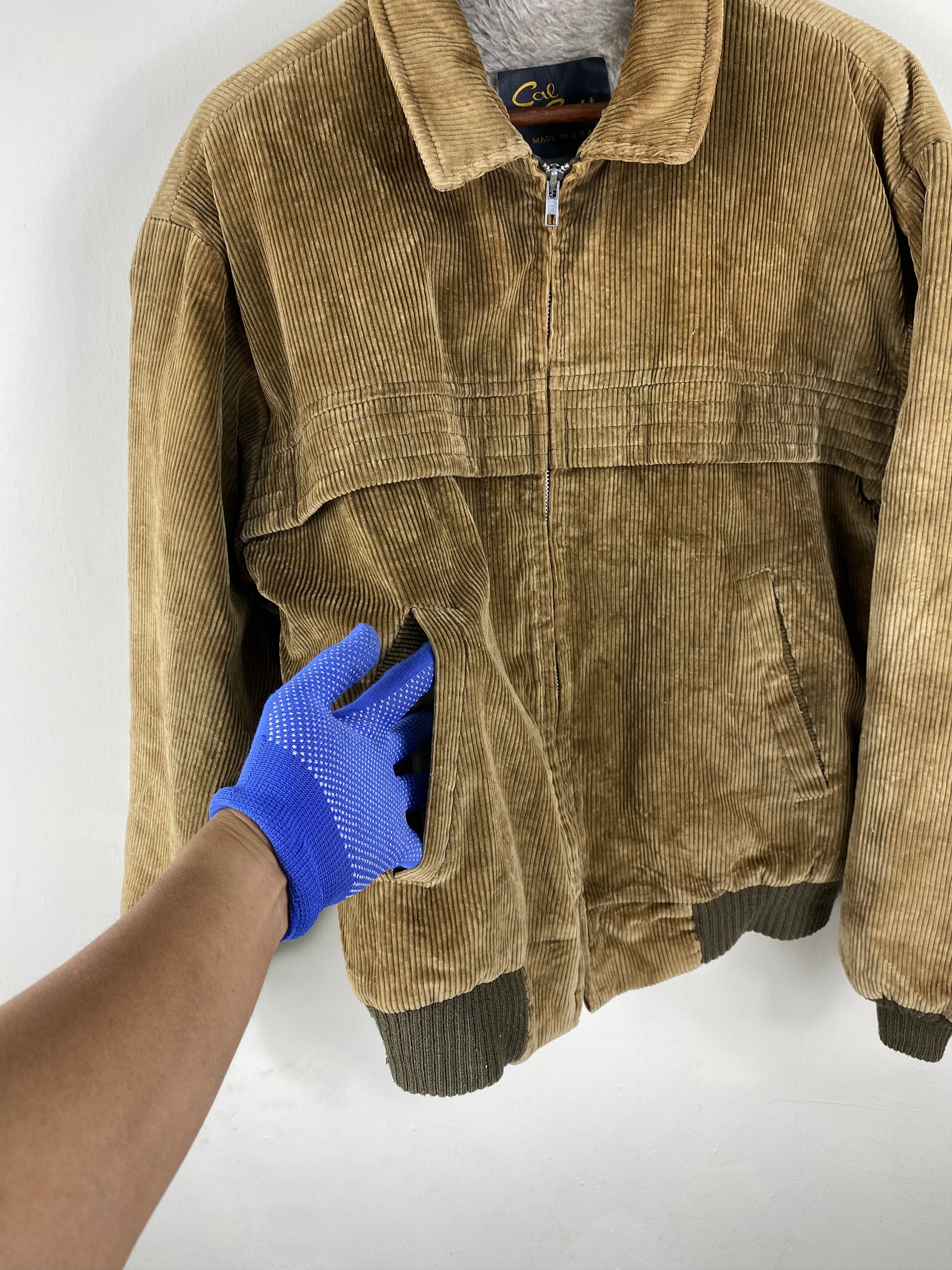 Vintage Vintage Cal Crabt USA jacket curdoroy bomber jacket sherpa Size US M / EU 48-50 / 2 - 4 Thumbnail