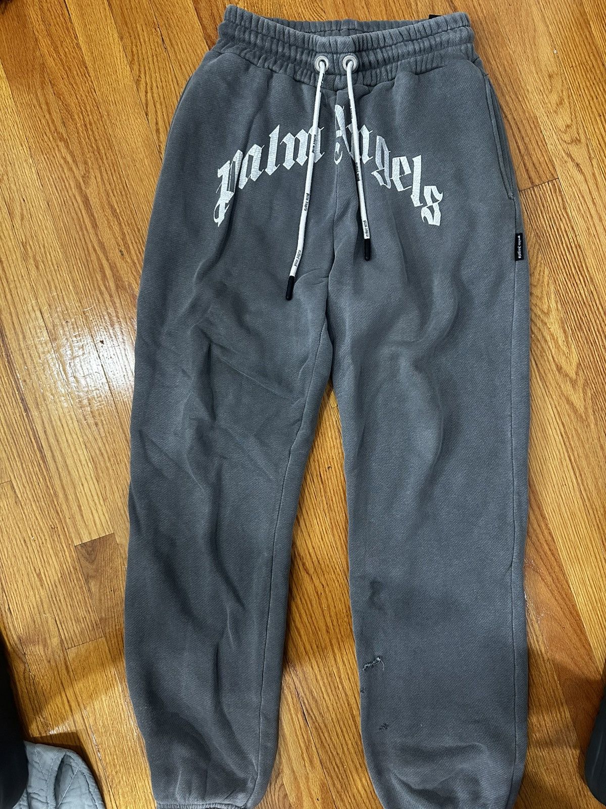 Palm Angels Curved Logo Sweatpants