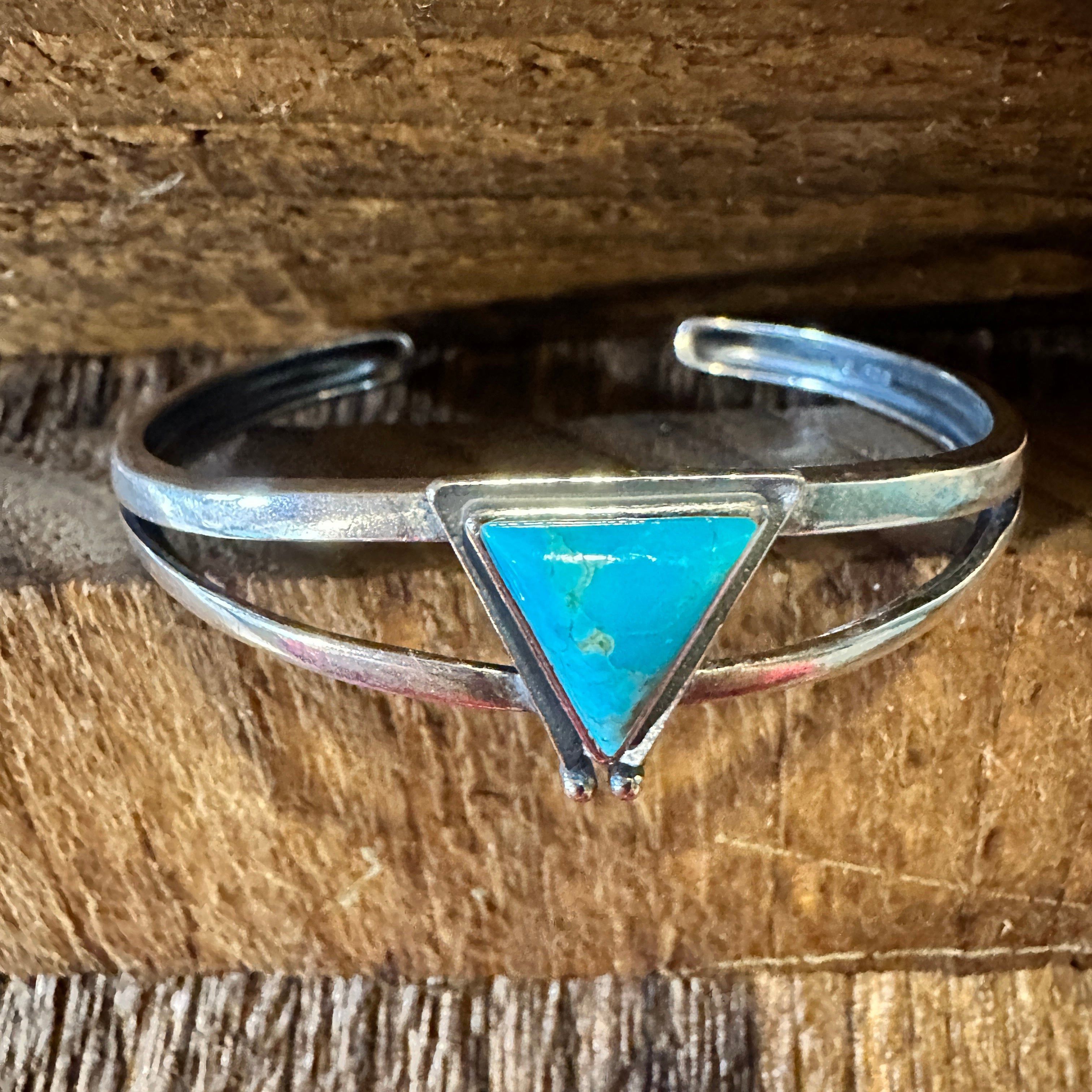 Other Native American Hanale Cuff Bracelet with Turquoise - Authen Size ONE SIZE - 1 Thumbnail