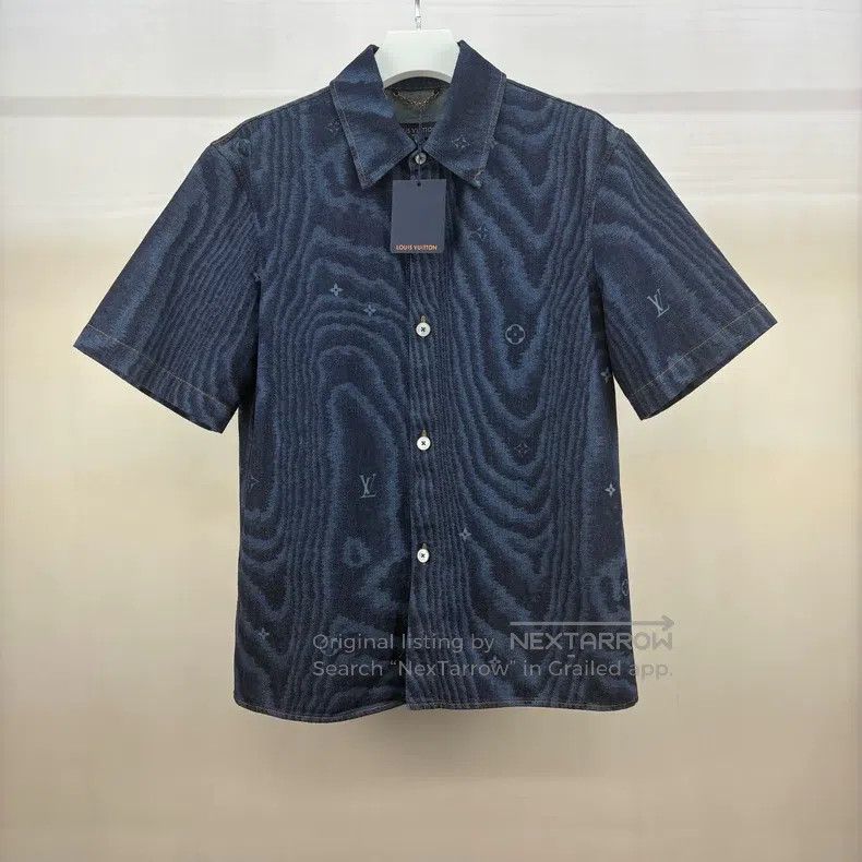 Louis Vuitton Louis Vuitton FW25 wood grain rendered short sleeve shirt Size US XL / EU 56 / 4 - 1 Thumbnail