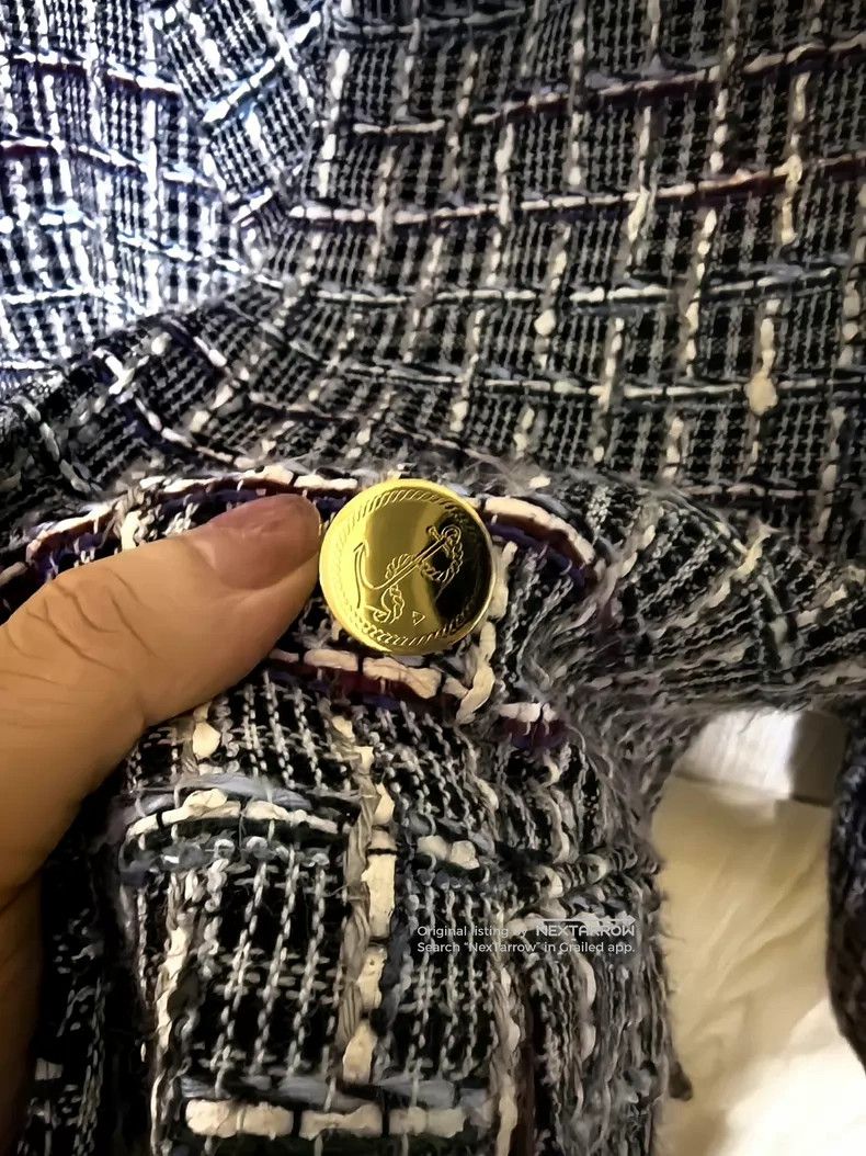Thom Browne Thom Browne Multi Wool Silk Striped Plaid Fitted Blazer Size Size L / US 10 / IT 46 - 5 Thumbnail