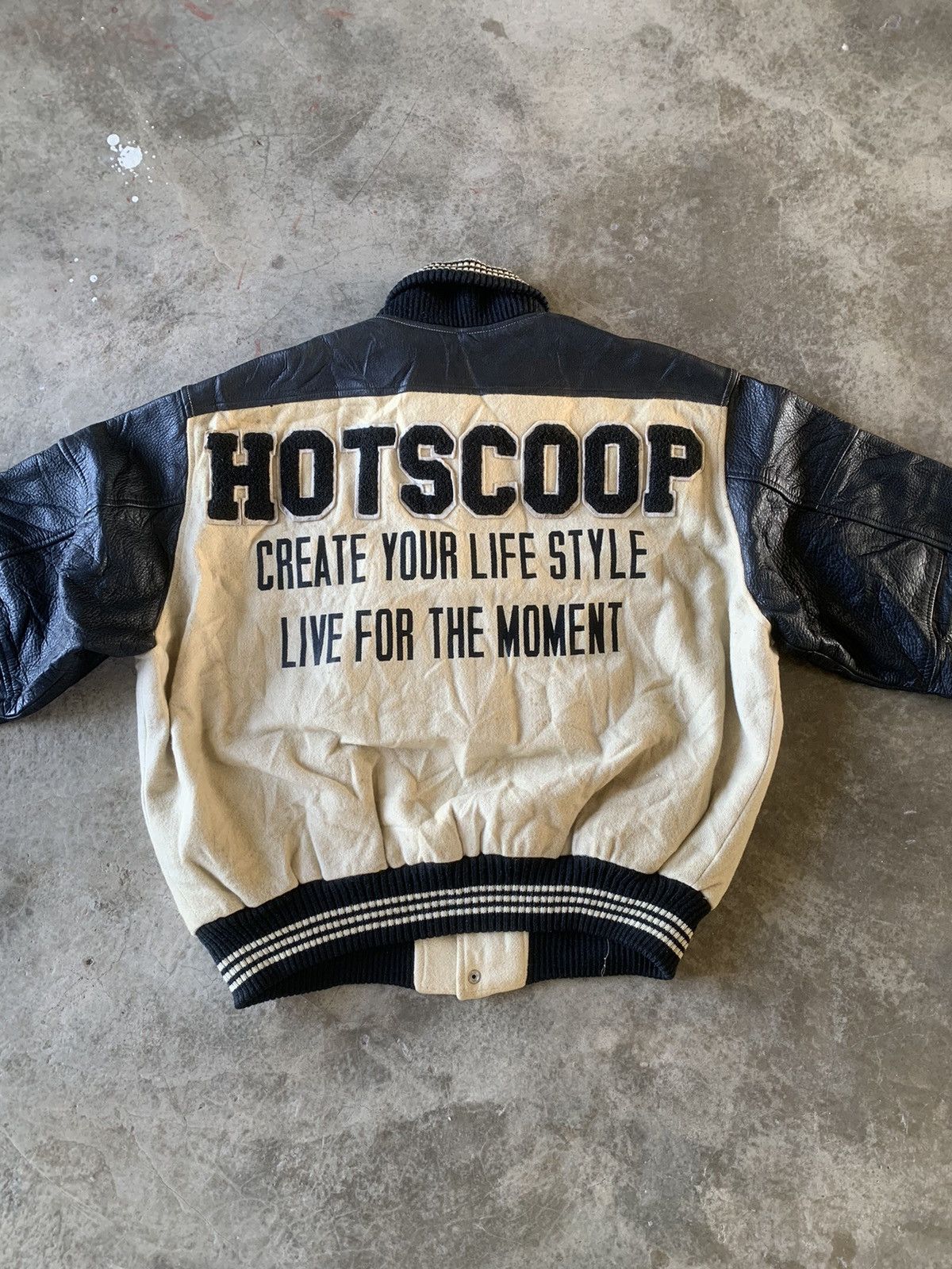 Vintage Hotscoop japanese brand varsity very nice back design Size US XL / EU 56 / 4 - 7 Thumbnail
