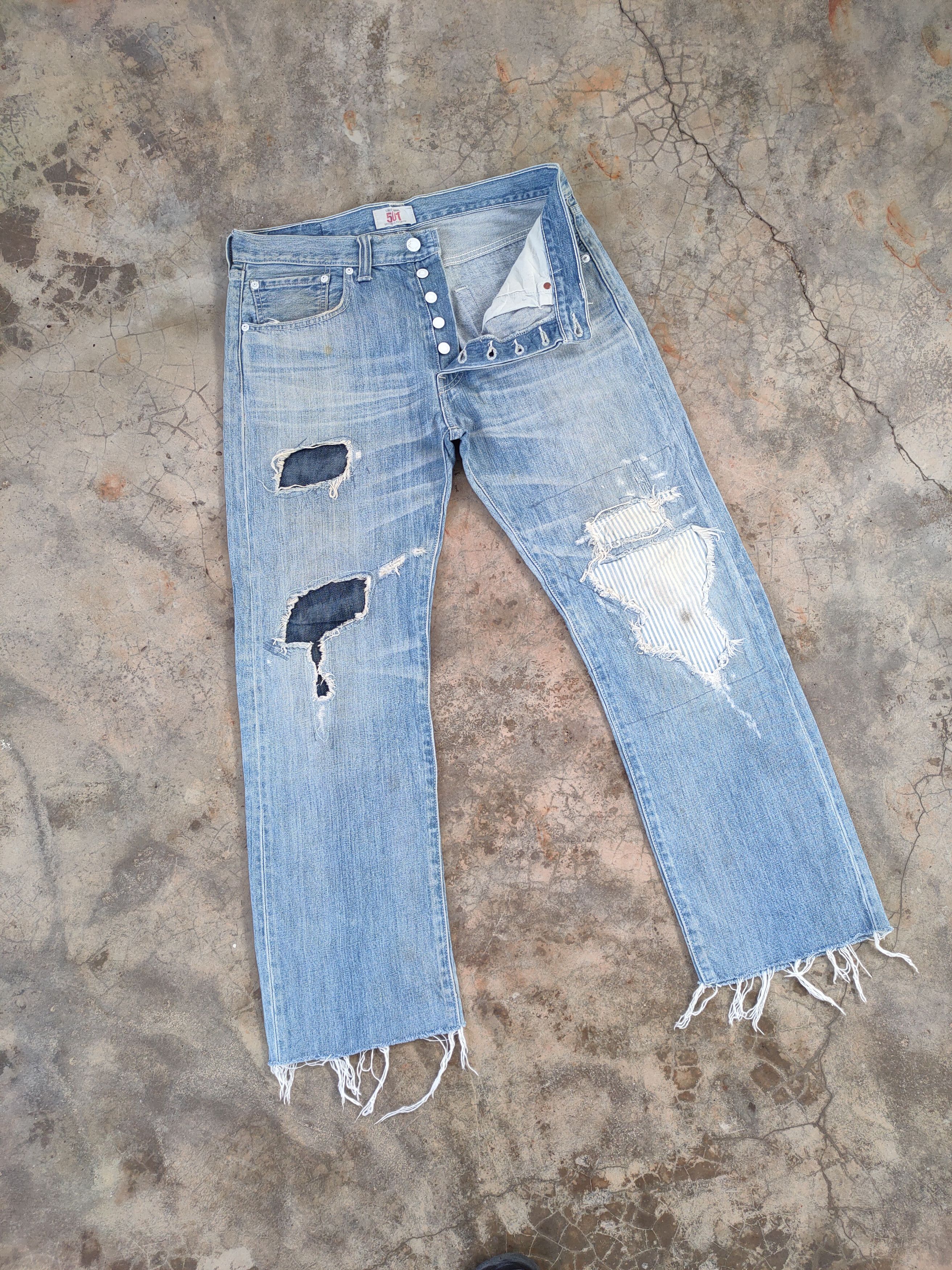 Levi's Vintage Clothing Vintage Levi's 501 light blue jeans denim pants Size US 32 / EU 48 - 2 Thumbnail