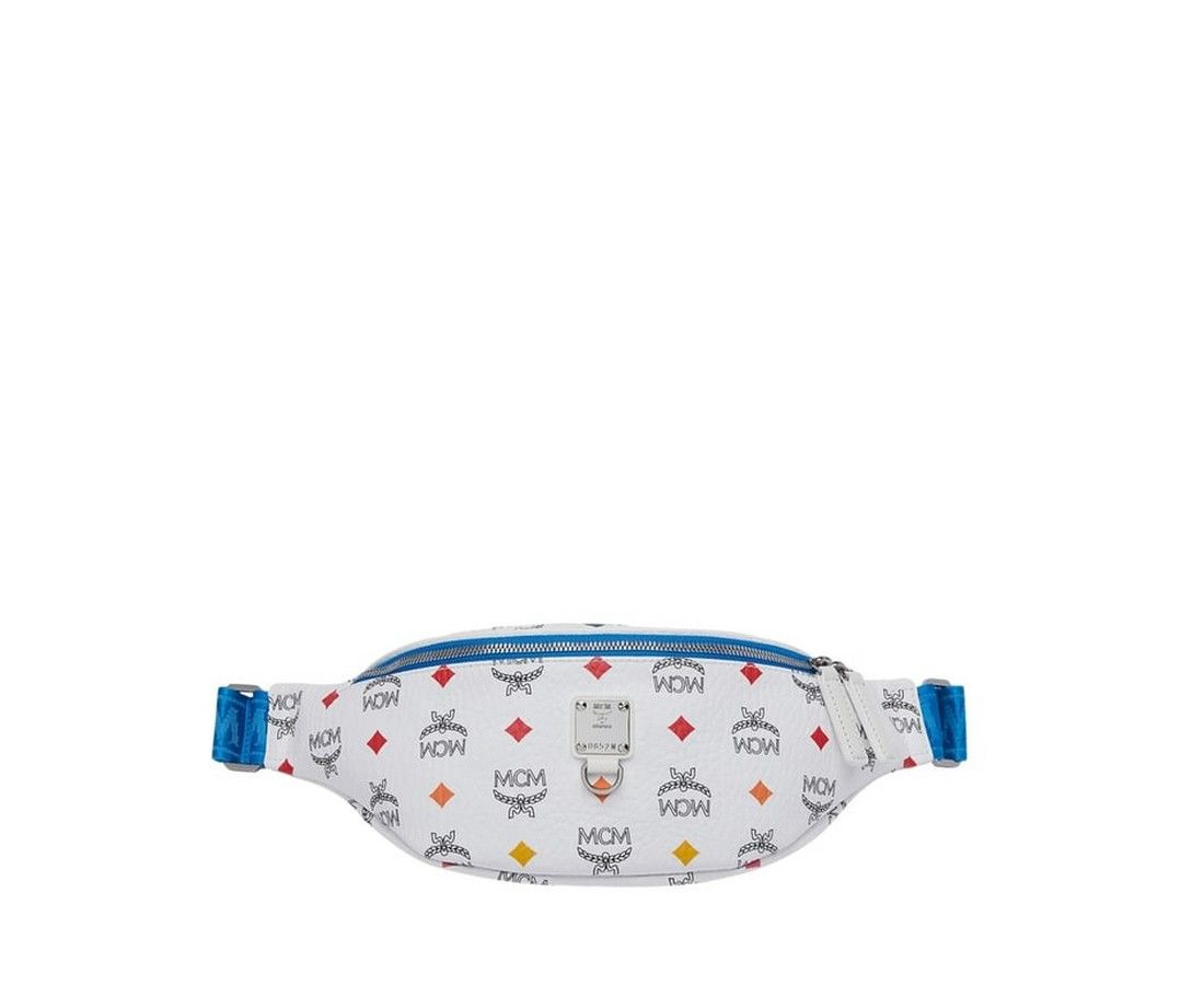 MCM Men's White Spectrum Stark Skyoptic Visetos Belt Bag Size ONE SIZE - 1 Thumbnail