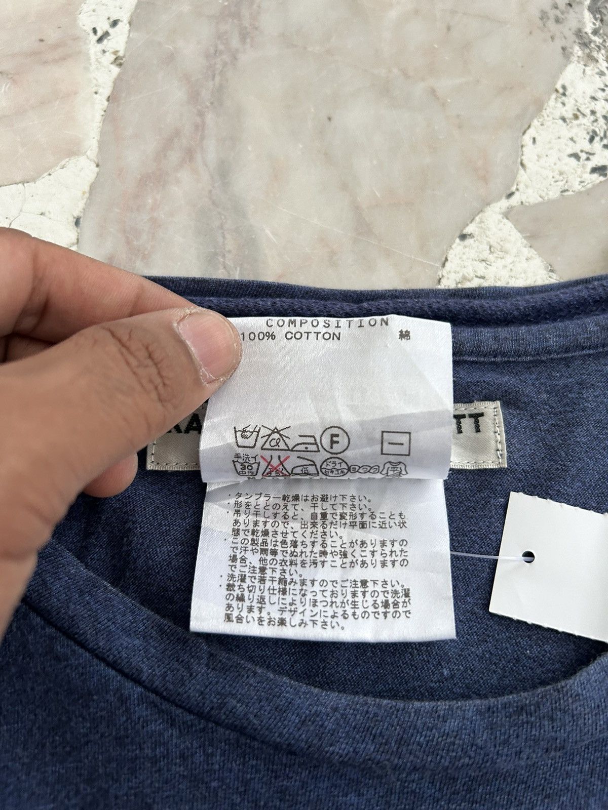 Katharine Hamnett London Longsleeve Blue Plain Tee Size XS / US 0-2 / IT 36-38 - 11 Thumbnail