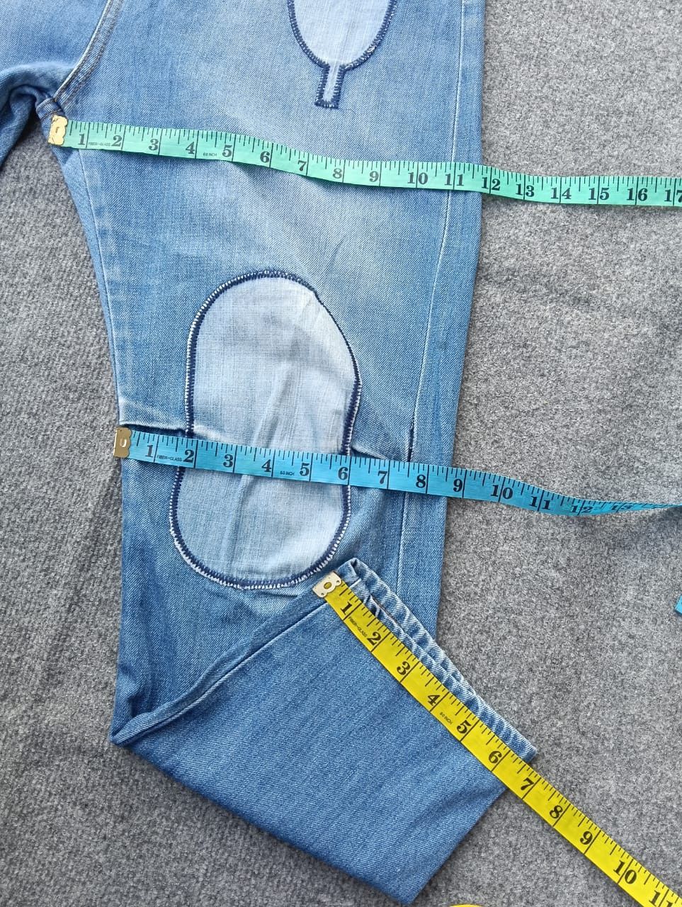 Ne-Net Né-net Selvedge by issey miyake Graphic Patch Denim Jeans Size US 31 - 4 Thumbnail