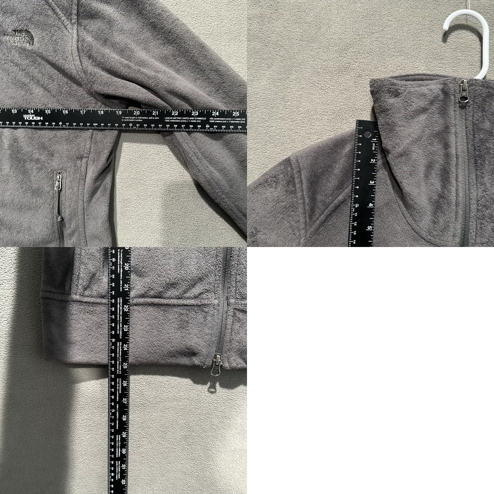 The North Face The North Face Jacket Womens Medium Gray Soft Plush Fleece Full Zip ANGU EUC Size M / US 6-8 / IT 42-44 - 9 Thumbnail