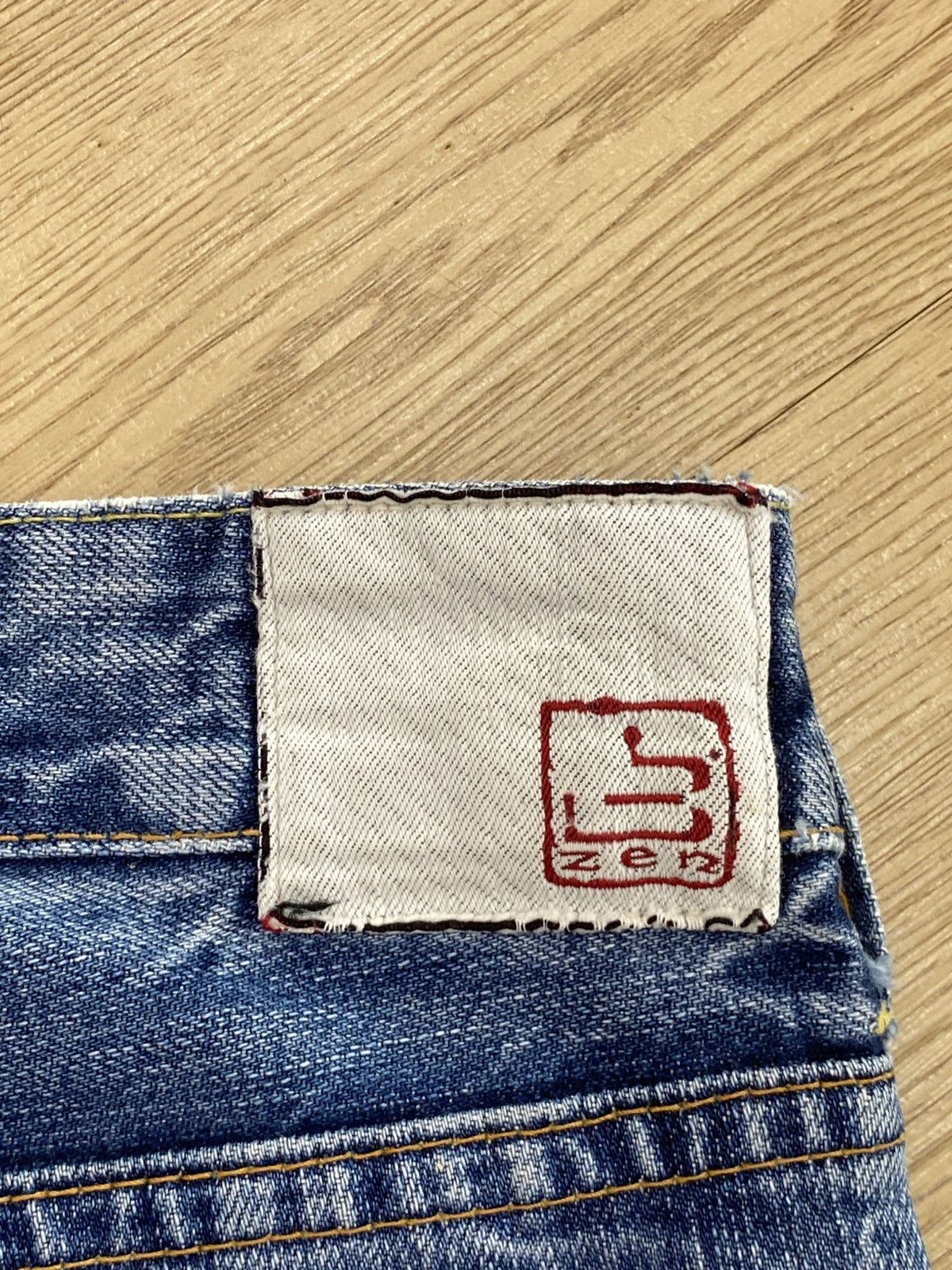 Japanese Brand Japanese Brand Distressed Acid Blue Wash Style Size US 34 / EU 50 - 20 Thumbnail