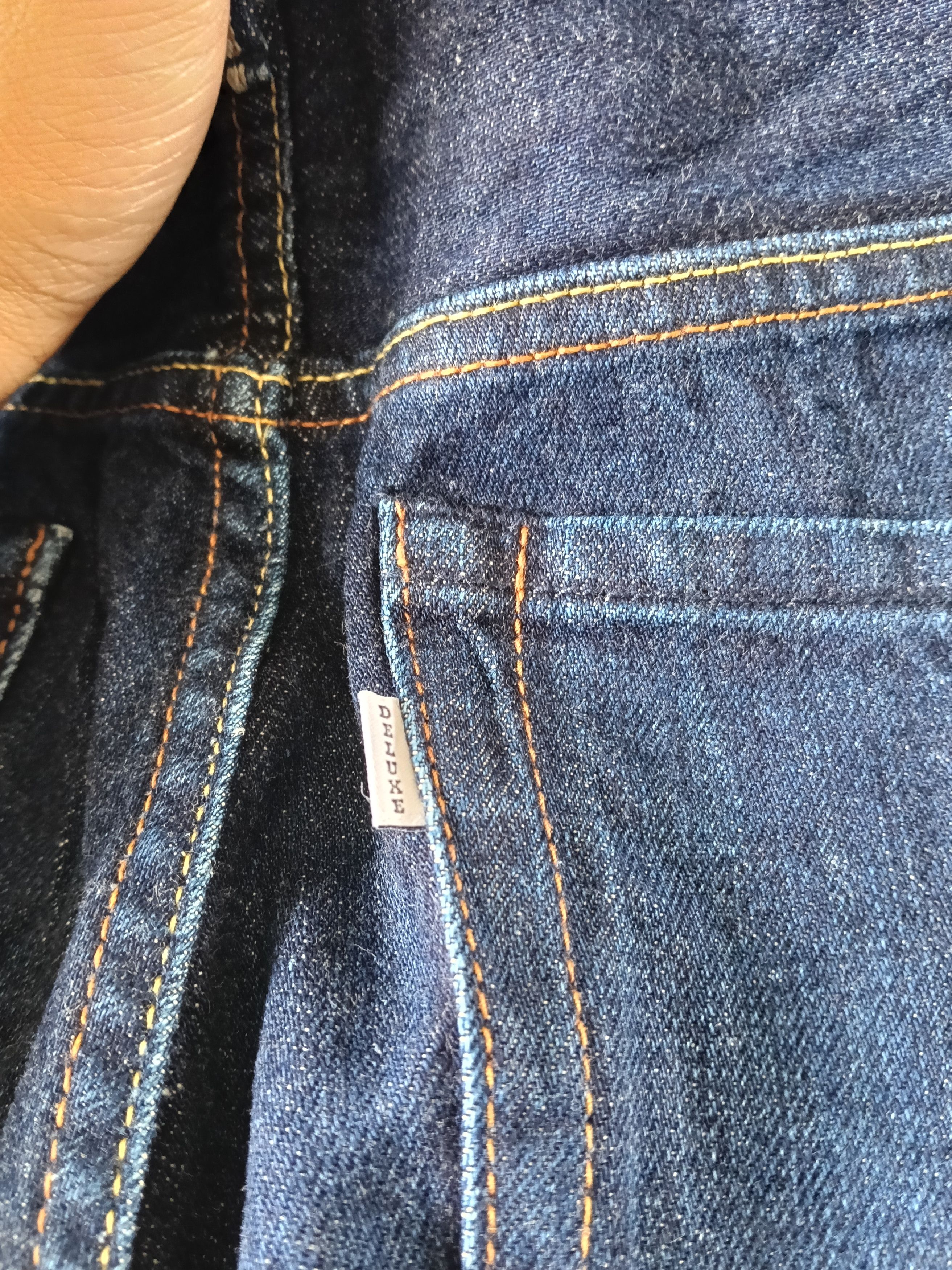 Japanese Brand 💥 Deluxe Clothing Japanese Selvedge Jeans Slim Fit💥 Size US 32 / EU 48 - 8 Thumbnail