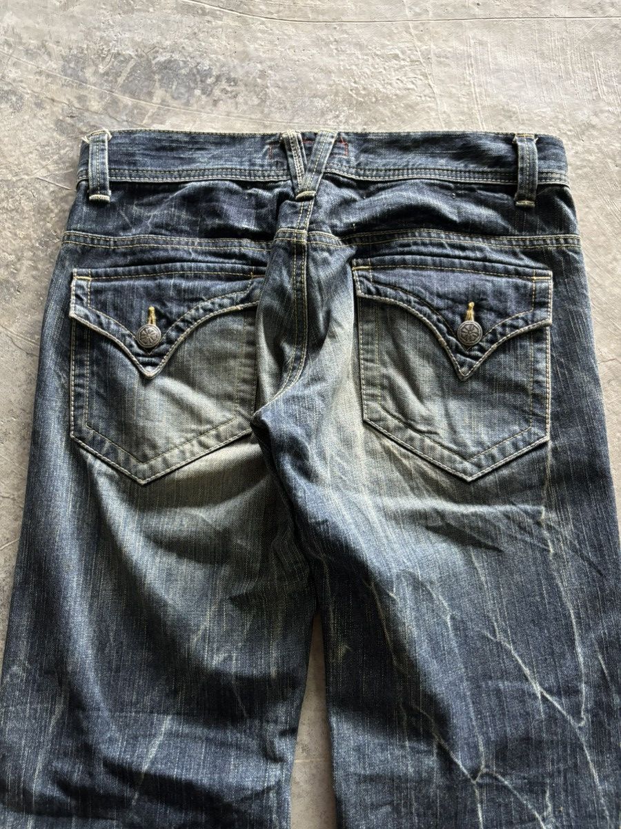 Japanese Brand sick flare rusty et boite japanese denim punk grunge Size US 31 - 13 Thumbnail