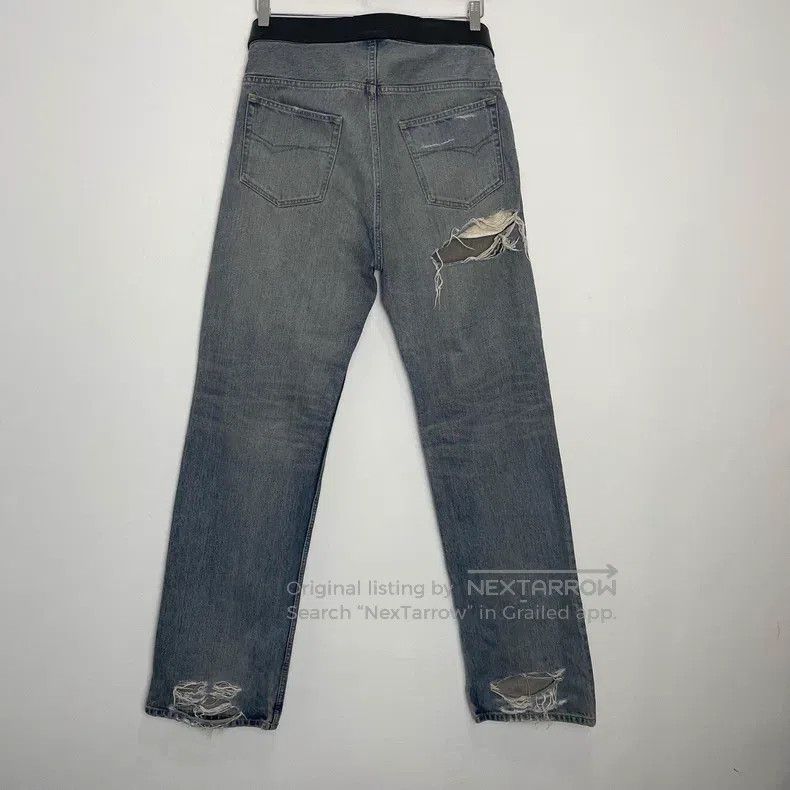 Balenciaga Balenciaga size S Self-belted distressed effect zippered s Size US 27 - 2 Thumbnail