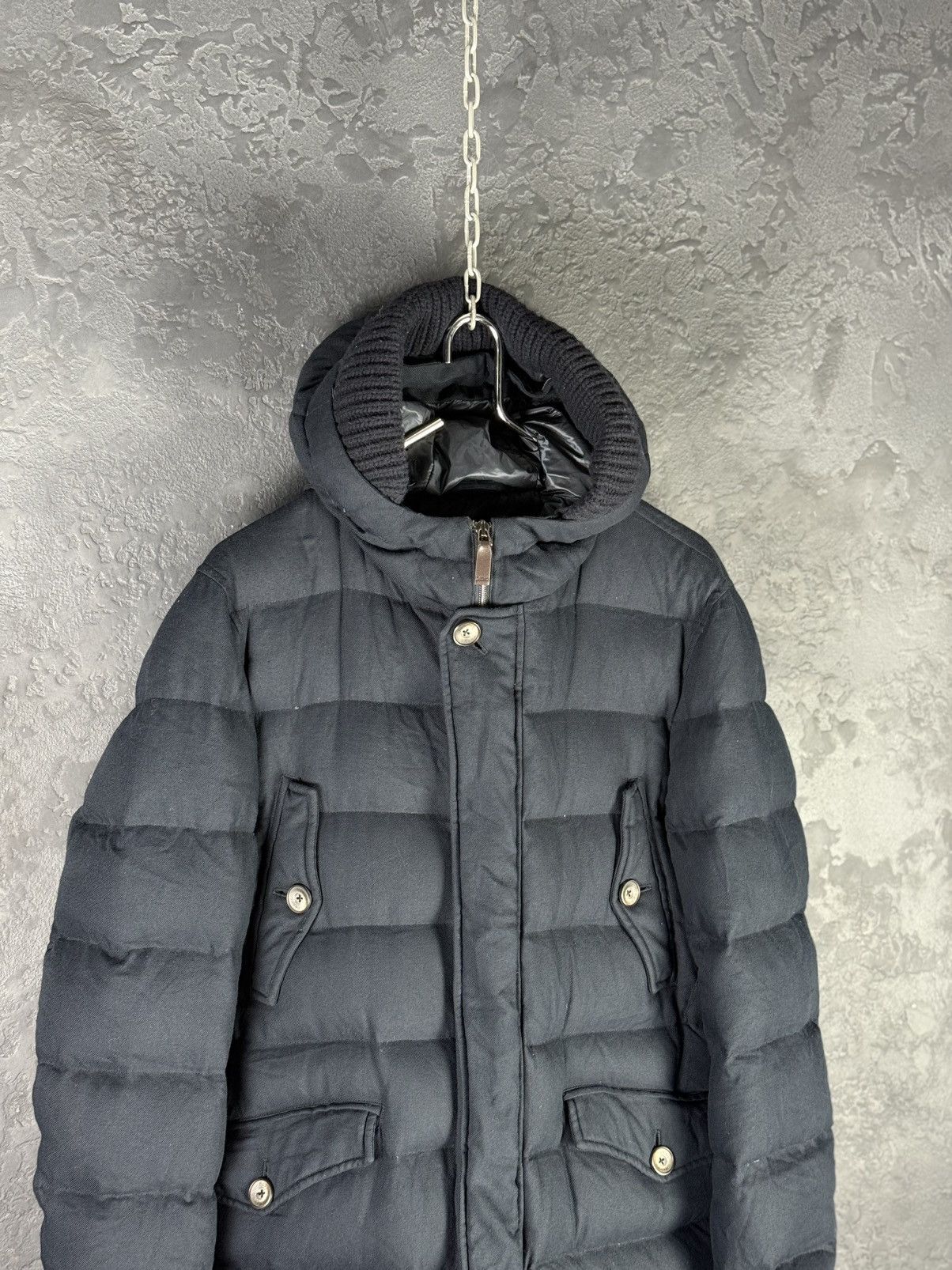 Herno HERNO Norfolk Men's Down Jacket Navy Blue Size 50 Size US M / EU 48-50 / 2 - 6 Thumbnail