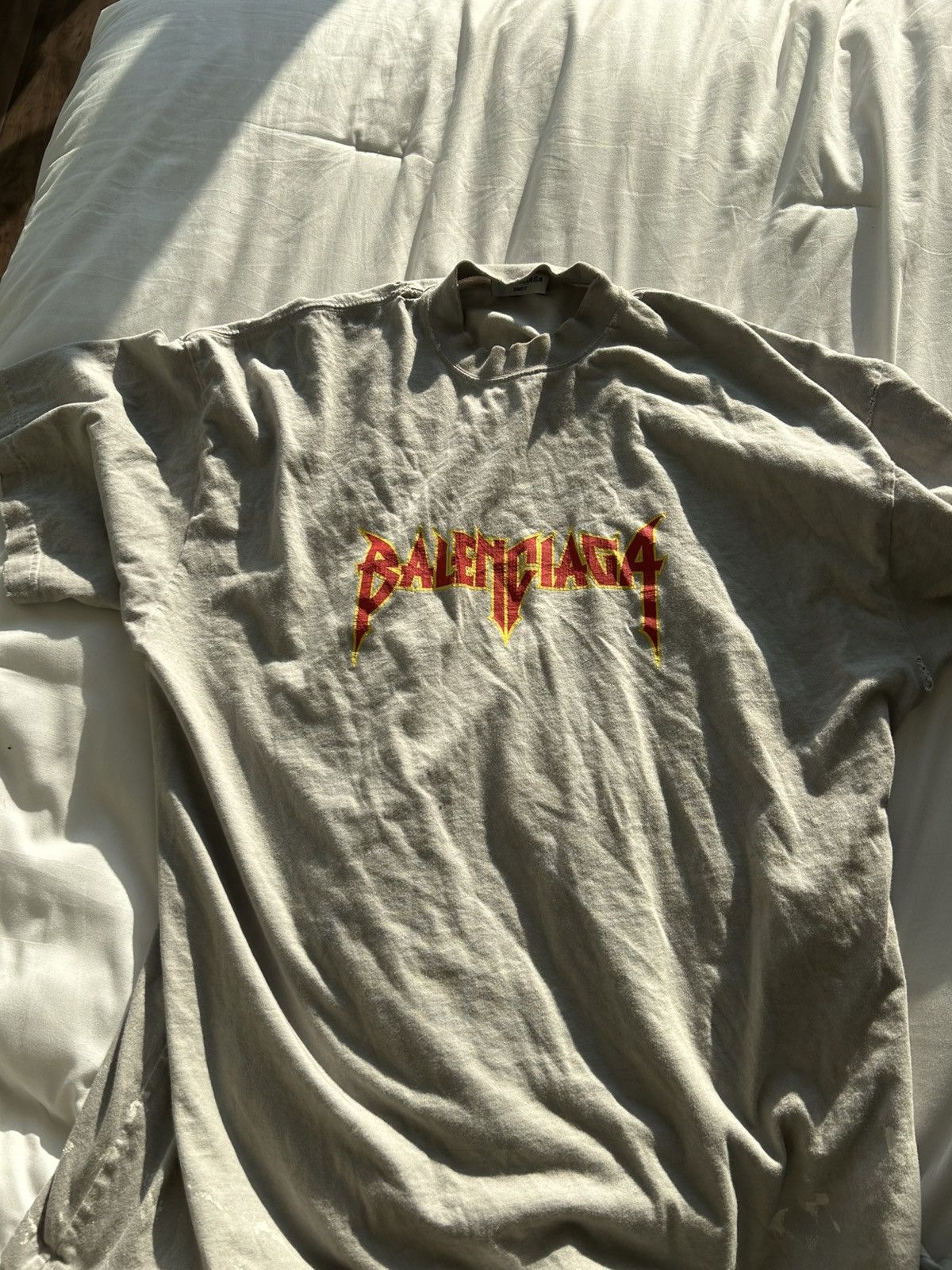 Balenciaga Grey balenciaga tshirt Size US L / EU 52-54 / 3 - 8 Thumbnail