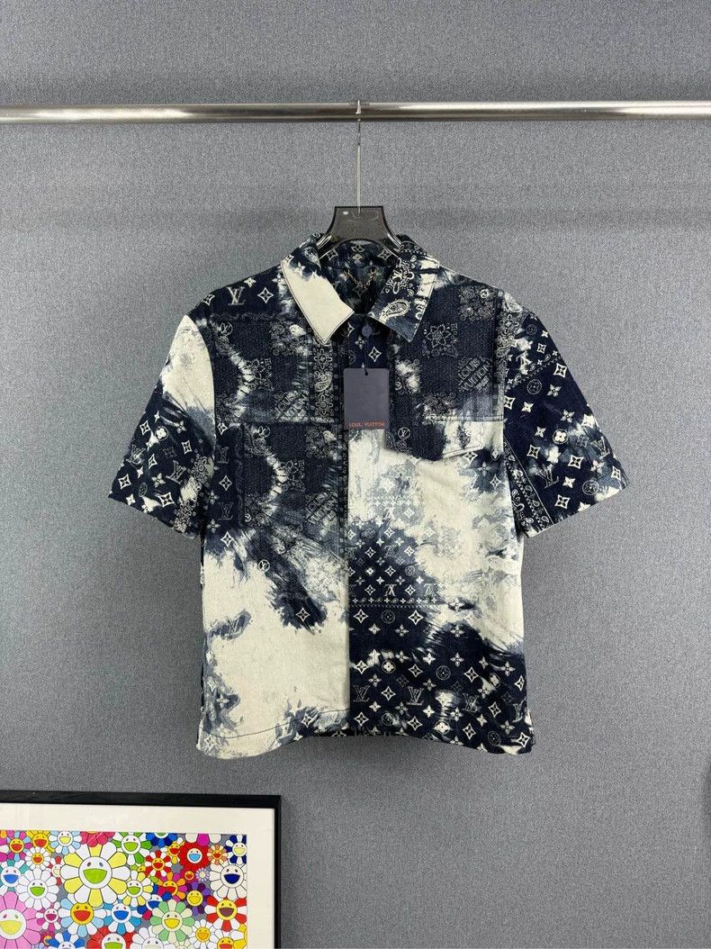 Louis Vuitton Louis Vuitton Cashew denim shirt Size US S / EU 44-46 / 1 - 1 Thumbnail