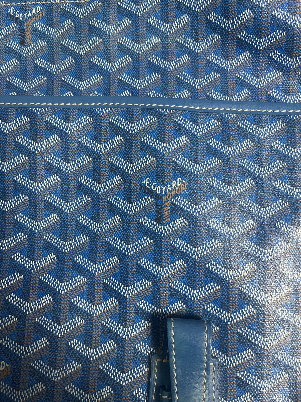 Goyard 2013 Royal Blue Goyard Grand Bleu GM Size ONE SIZE - 6 Thumbnail