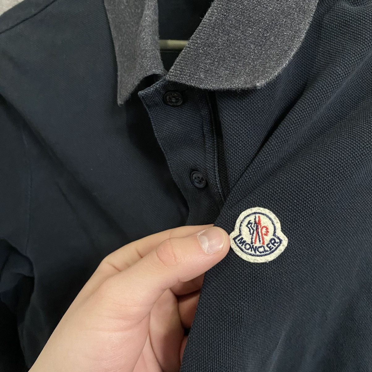 Moncler Moncler Polo Long Sleeve Size US L / EU 52-54 / 3 - 9 Thumbnail