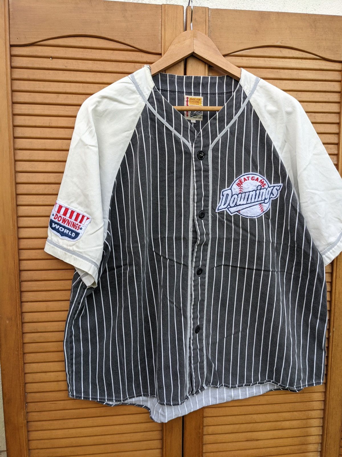 Japanese Brand × Vintage DOWNINGS BASEBALL SHIRT SHORT SLEEVE Size US XL / EU 56 / 4 - 1 Thumbnail