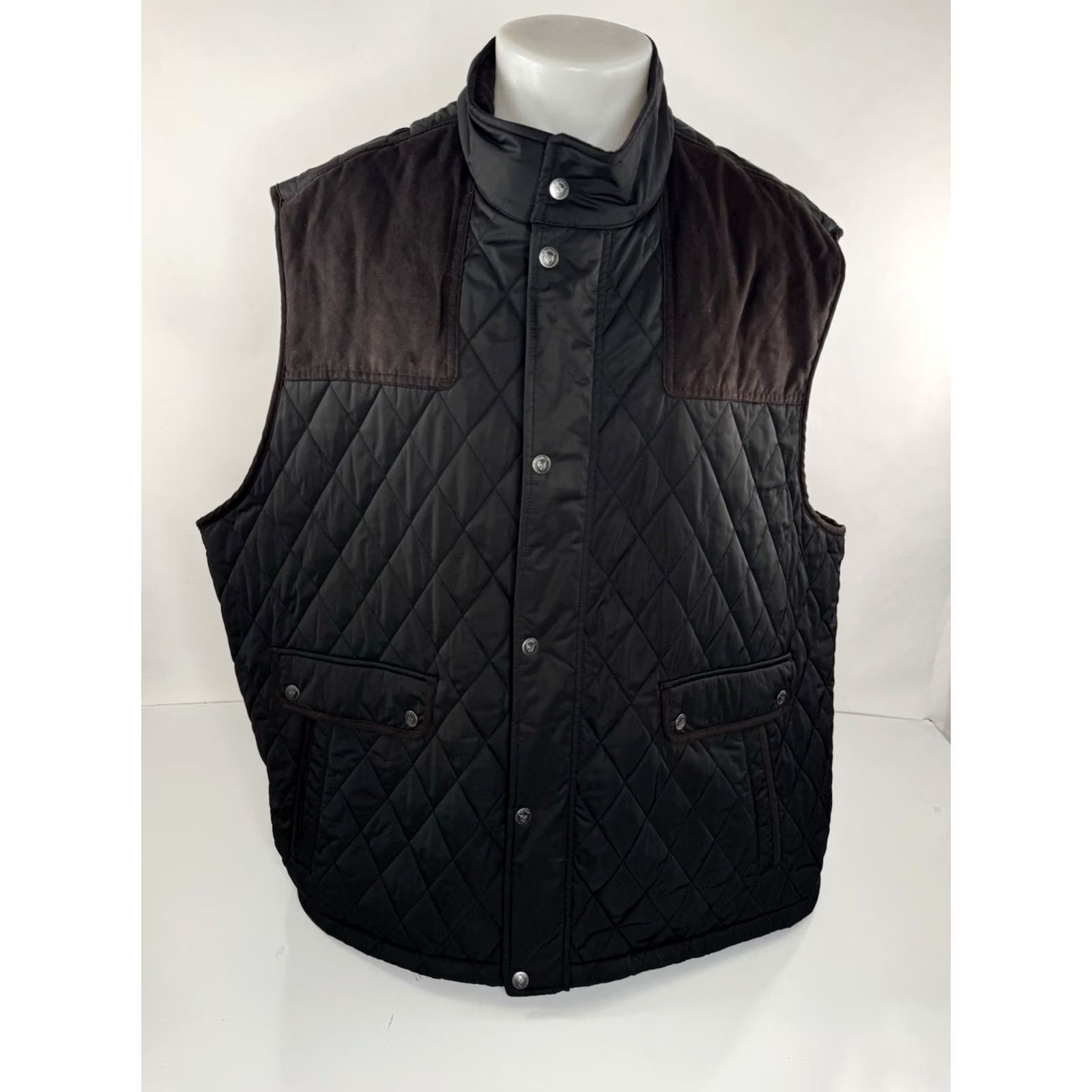 Cremieux Cremieux Vest Shirt Big 4X Black Full Zip Hunting Quilted Ranch Field Chore Rain Coat Men VINTAGE? Size US XXL / EU 58 / 5 - 2 Thumbnail