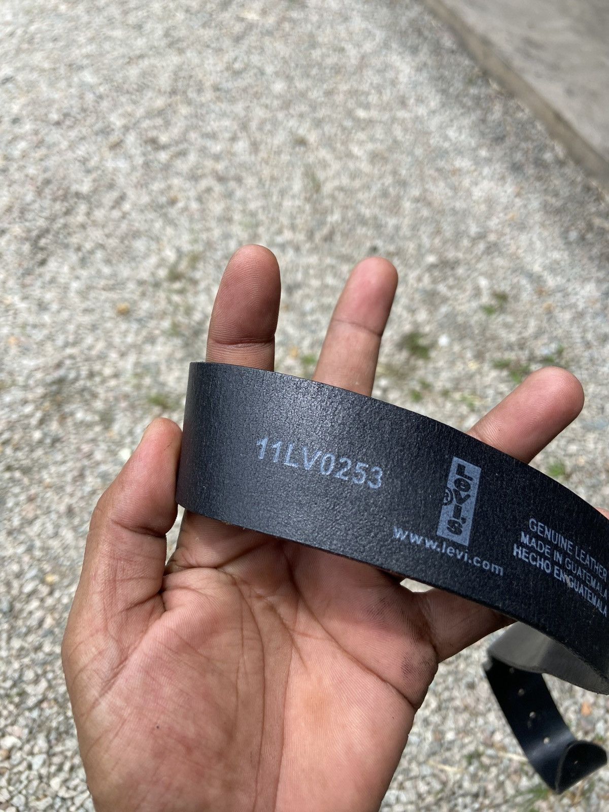 Levi's Vintage Clothing LEVI'S black genuine leather belt Size 36 - 5 Thumbnail