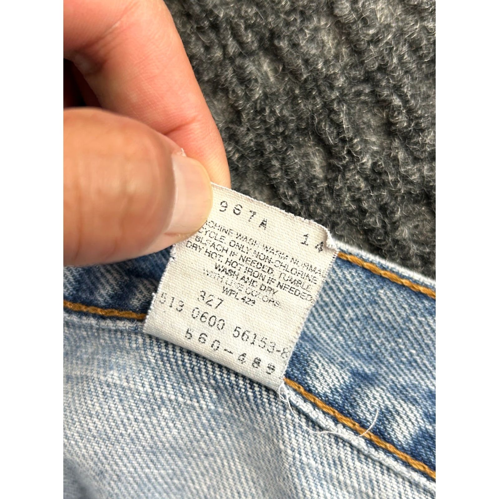 Levi's VINTAGE Levi’s Jeans 560 38 x 34 USA Distressed 5-Pocket Denim Jeans - Relaxed Fit, Tapered, Blue, Vintage Size US 38 / EU 54 - 6 Thumbnail