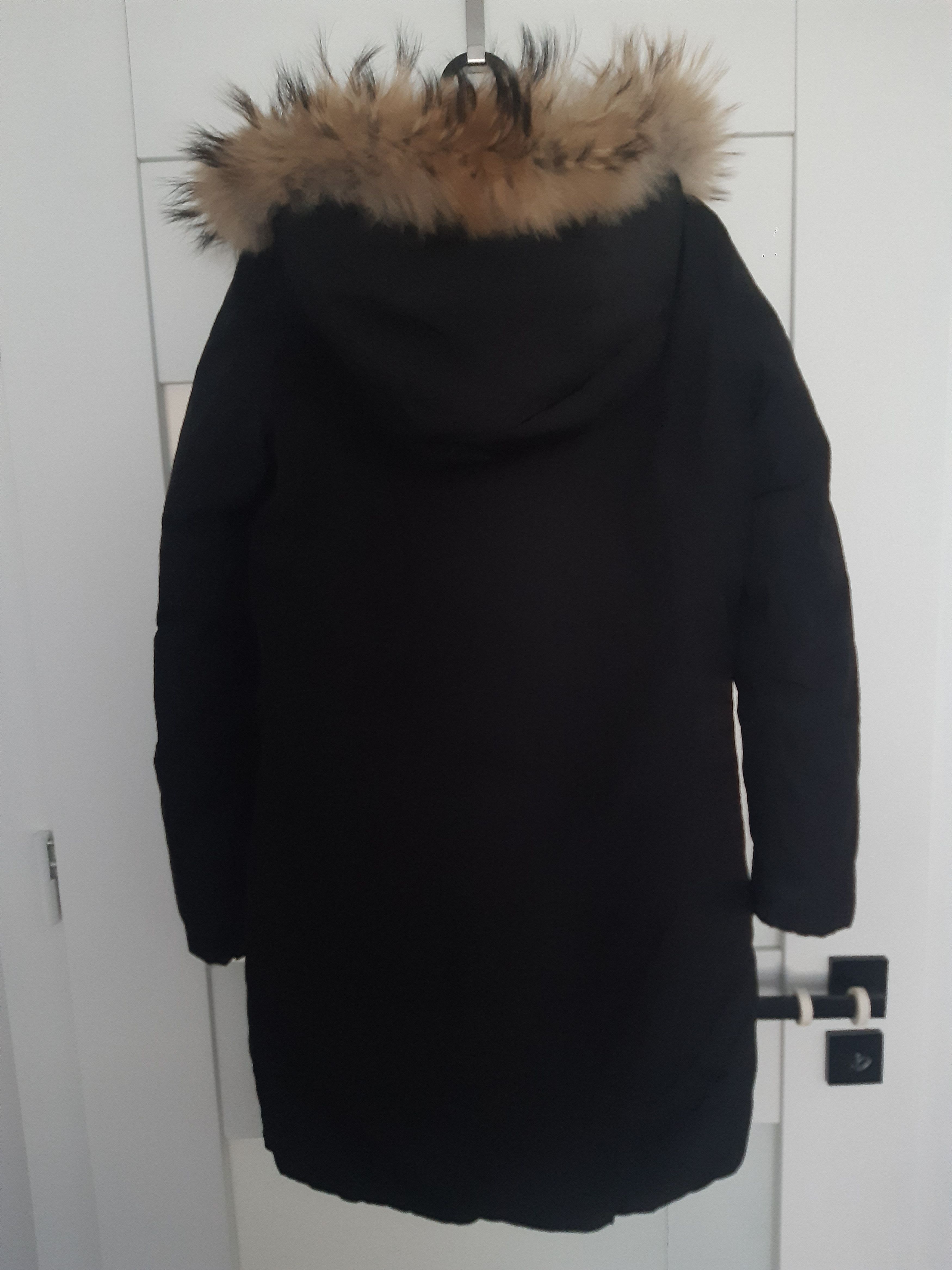 Woolrich Woolen Mills Black Long womens jacket Size S / US 4 / IT 40 - 3 Thumbnail
