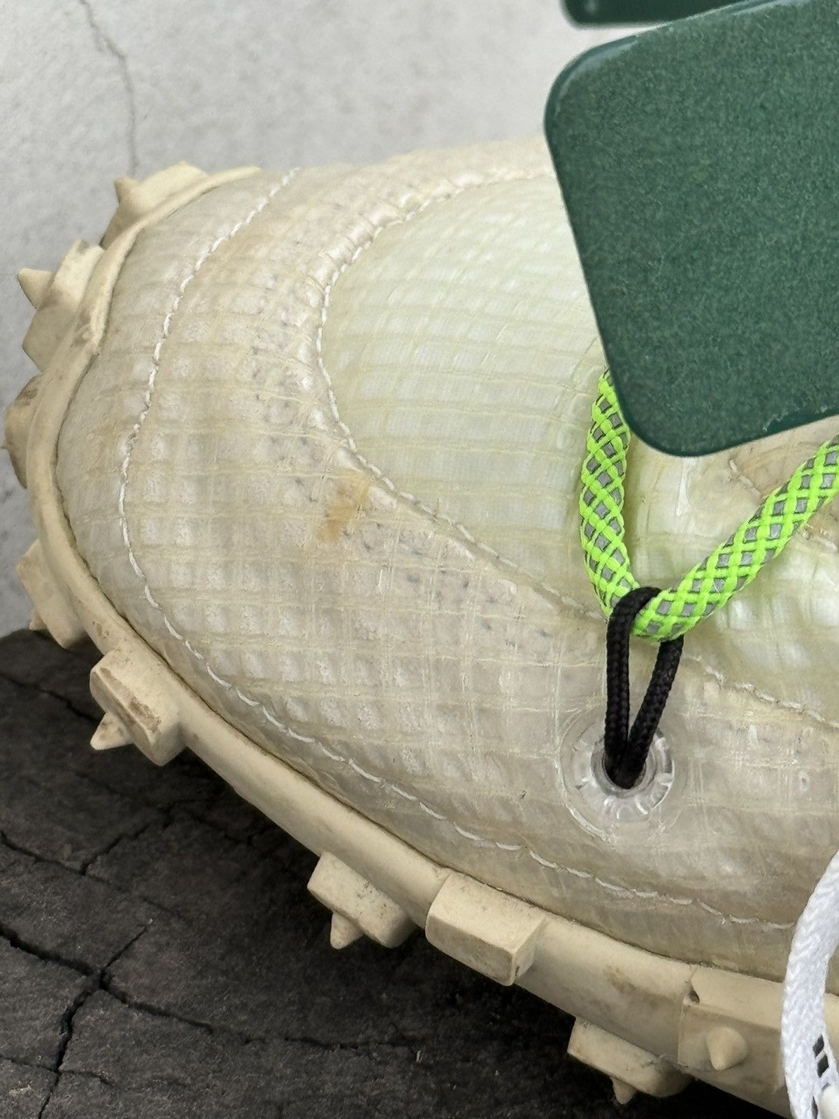 Nike × Off-White Nike Waffle Racer X Off-White White Electric Green Size US 7 / EU 40 - 19 Thumbnail