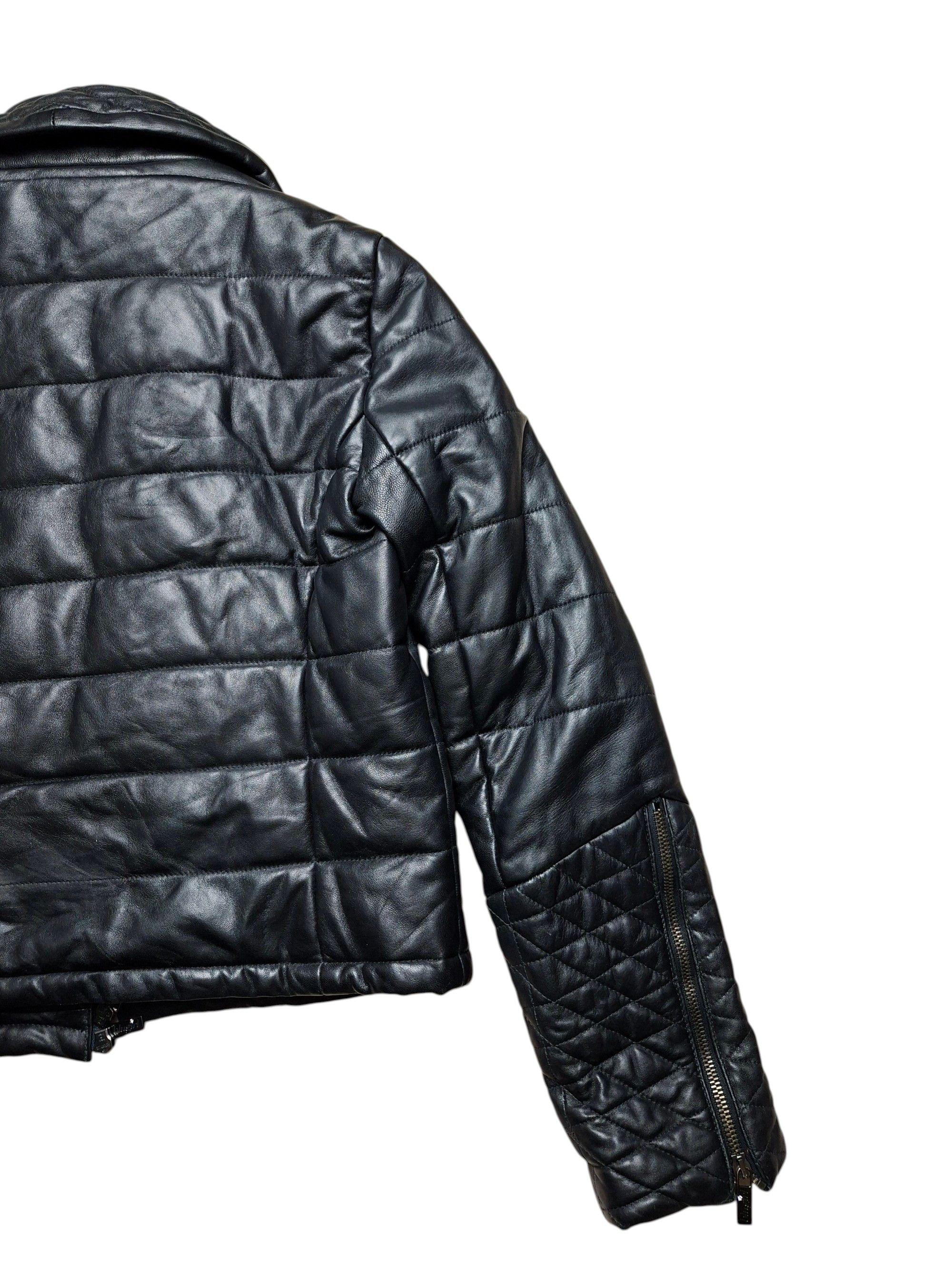 Blumarine Blugirl Blumarine Black Leather Puffer Jacket Quilted Size S / US 4 / IT 40 - 5 Thumbnail
