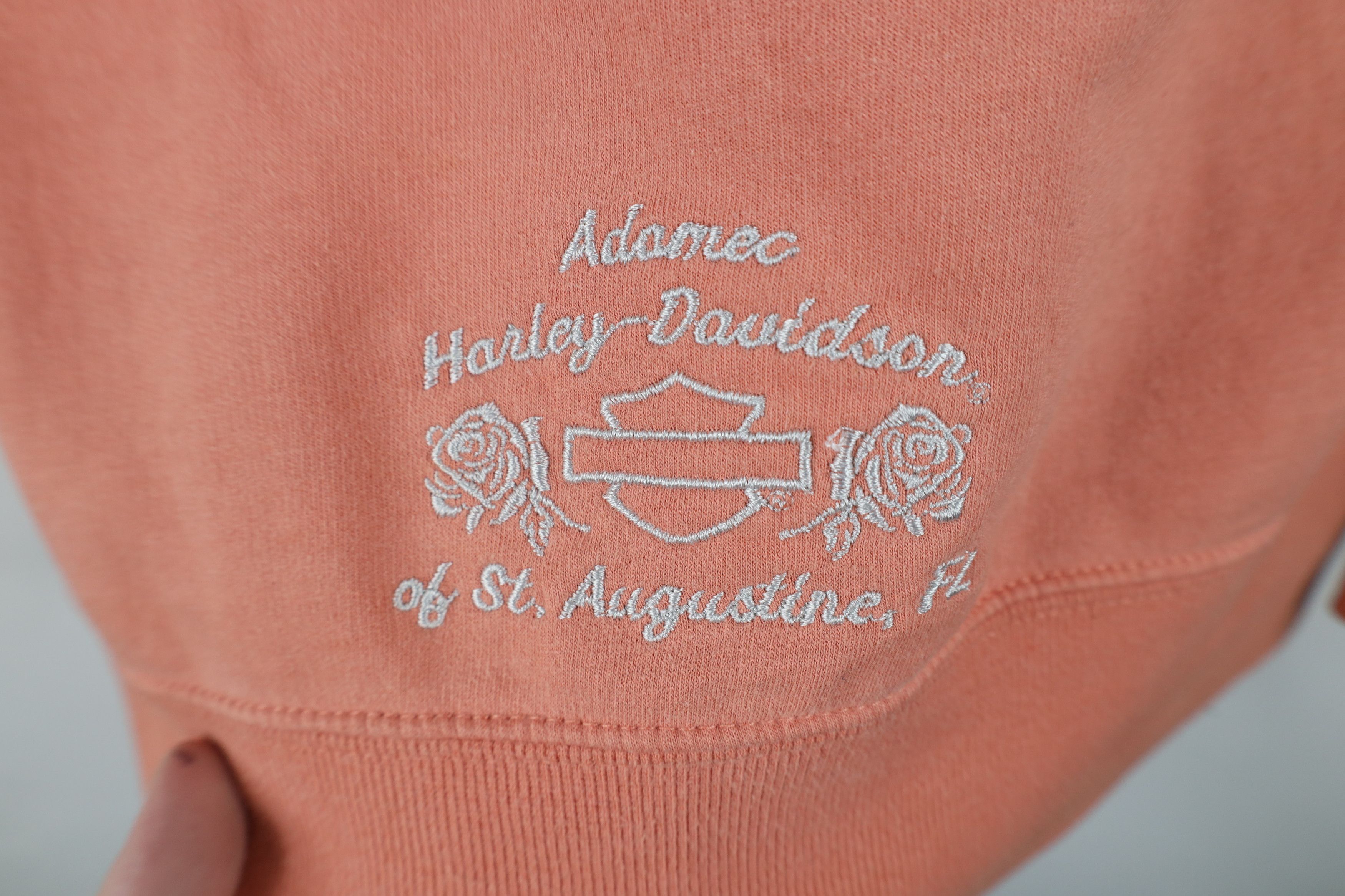 Harley Davidson Vintage Harley Davidson Spell Out Hoodie Sweatshirt Pink Size S / US 4 / IT 40 - 12 Thumbnail