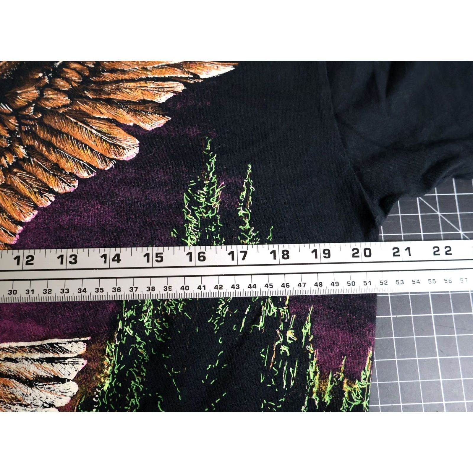 Elwood VINTAGE Hazelwood 90s Bald Eagle T-Shirt Men M Black Double-Sided Short Sleeve Crew Neck Cotton Graphic Print Size US M / EU 48-50 / 2 - 5 Thumbnail