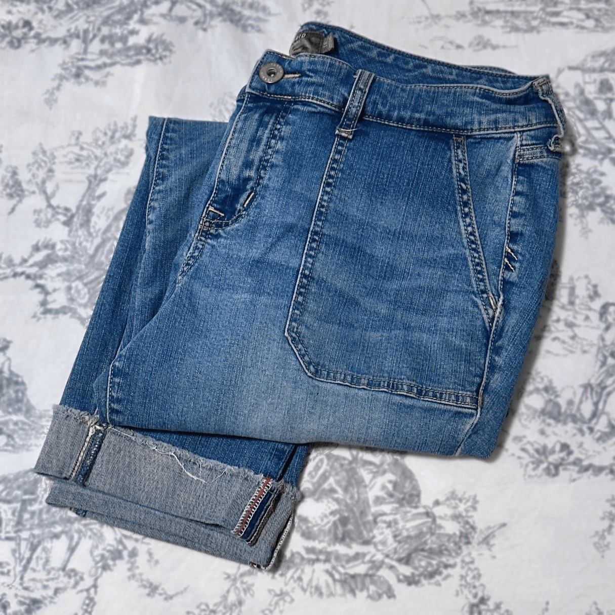Torrid Torrid Crop Boyfriend Straight Vintage Stretch Mid-Rise Jean Size 36" / US 14 / IT 50 - 5 Thumbnail