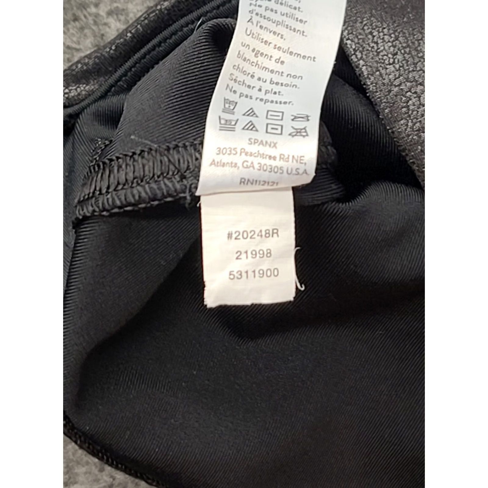 Spanx Spanx Moto Leggings Womens M Faux Leather Ankle High Rise Quilted Black Size M Slimming Shaping Activewear Size 32" / US 10 / IT 46 - 7 Thumbnail