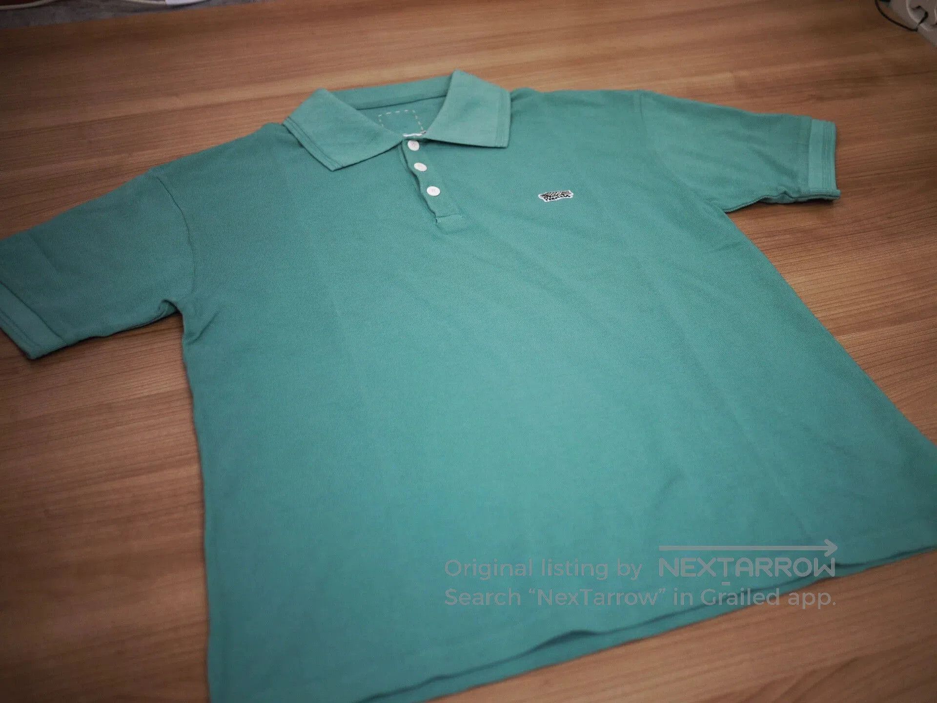 Visvim Green Short Sleeve Polo Shirt. Size US XXL / EU 58 / 5 - 2 Thumbnail