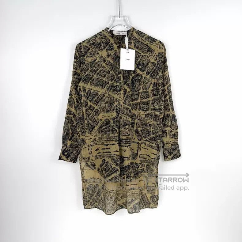 Dior Dior Paris map full print long shirt Size XXS / US 00 / IT 34 - 3 Thumbnail