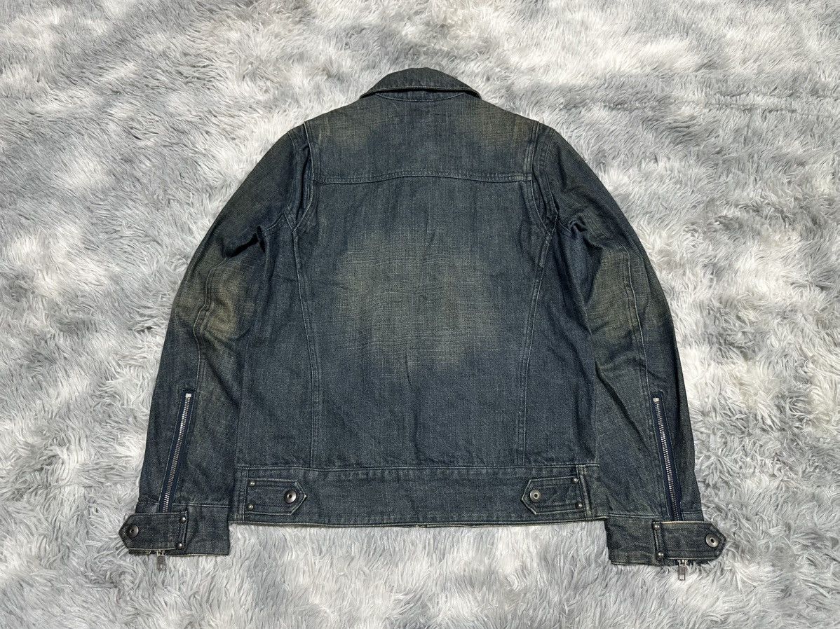 Schlussel 🔥Y2K Archived Schlussel Rhinestone Studded Denim Jacket Zip Size US M / EU 48-50 / 2 - 16 Thumbnail