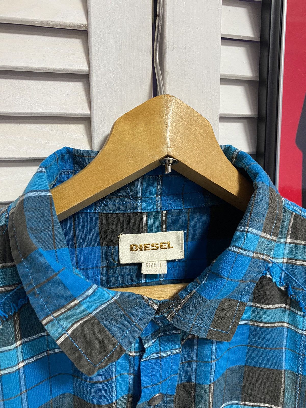 Diesel Vintage Shirt Tee Button Up Diesel Army Pocket Patch Retro Size US L / EU 52-54 / 3 - 8 Thumbnail