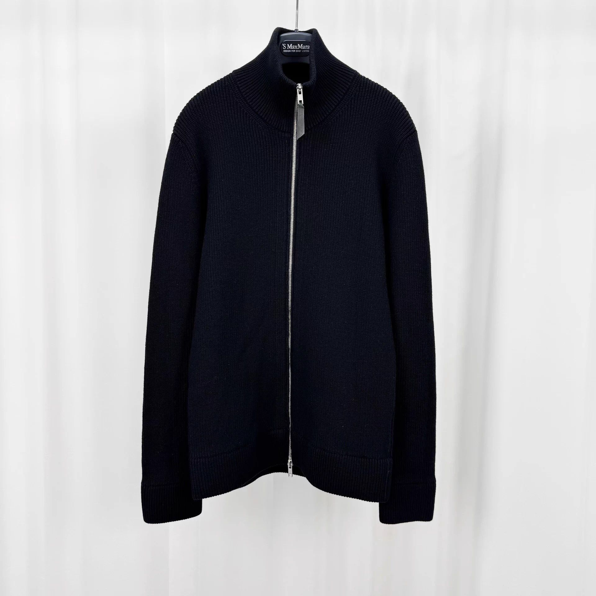 Maison Margiela Maison Margiela Black Zip Knit Jacket S 99 New Size S / US 4 / IT 40 - 1 Thumbnail