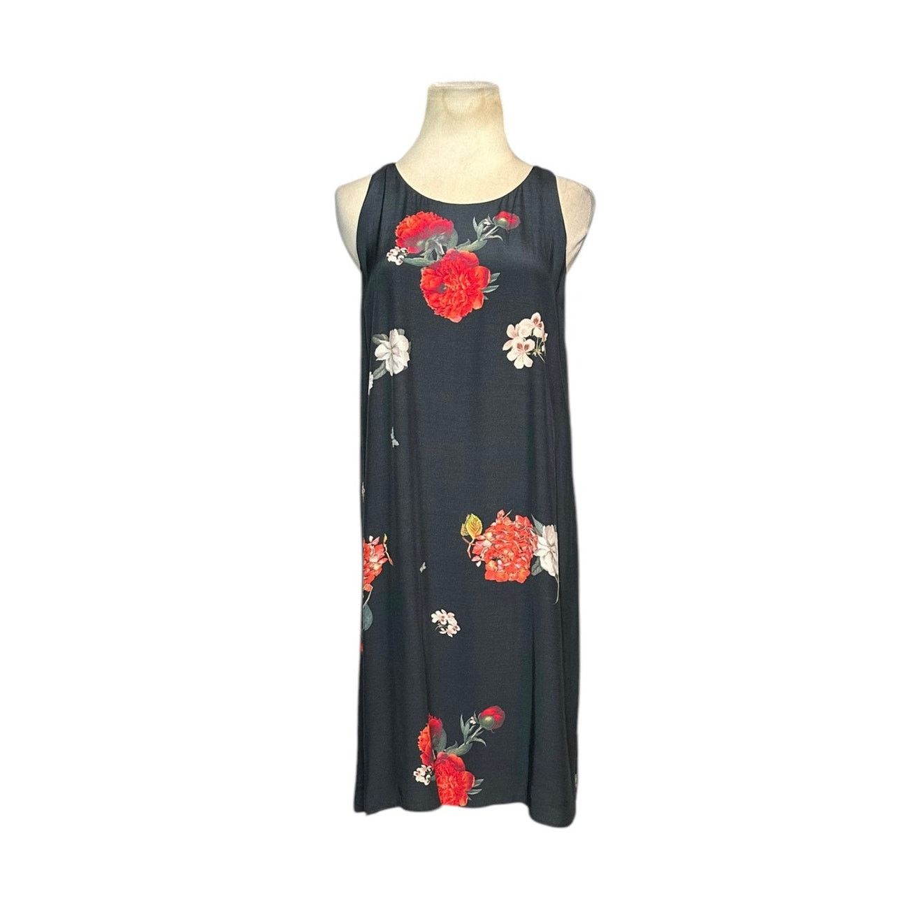 Alice + Olivia Alice + Olivia Castaway Black Red Floral Dress Size M Size S / US 4 / IT 40 - 11 Thumbnail