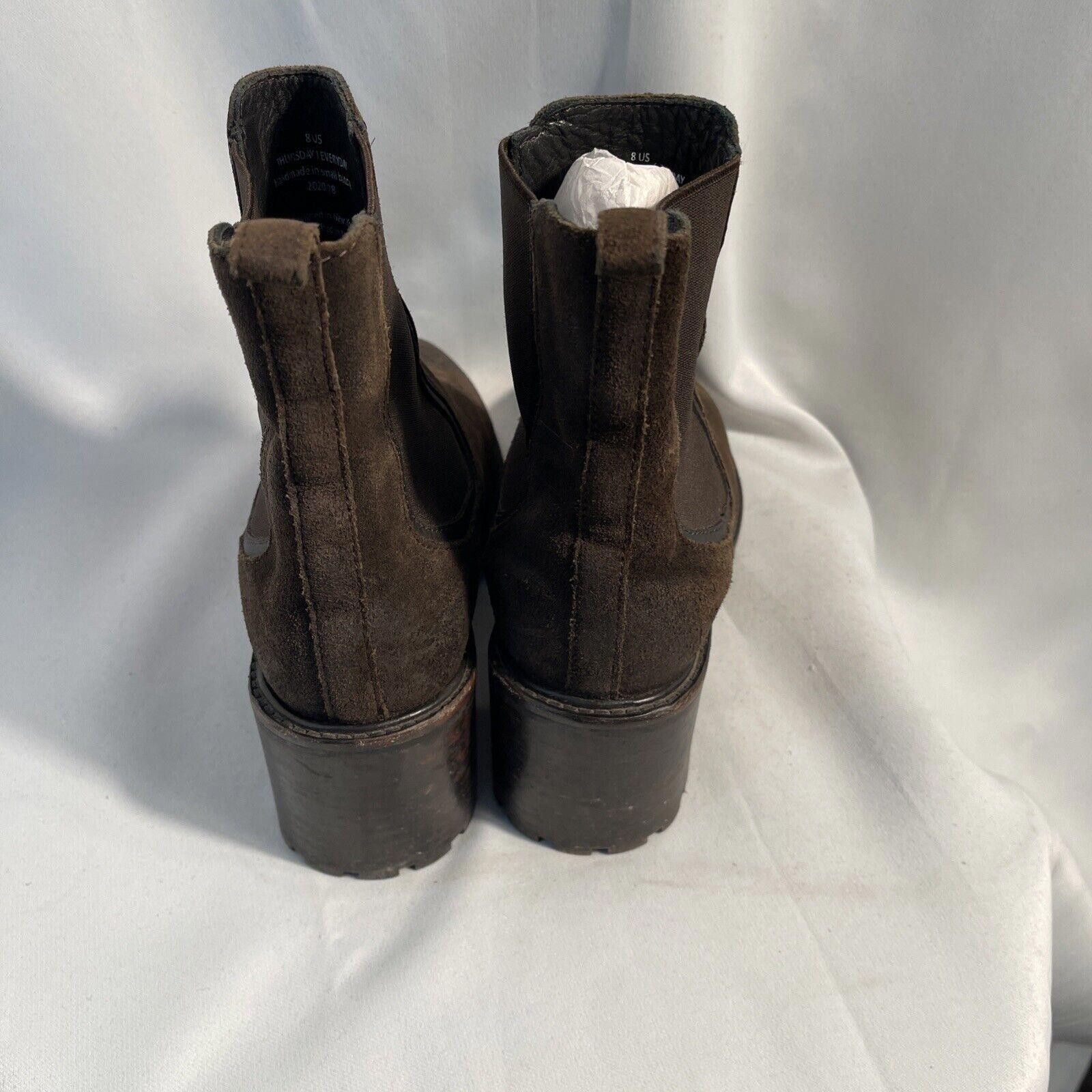 Designer Thursday Everyday Boot Women Brown Matte SuedeShoes Sz 8 Size US 8 / IT 38 - 6 Thumbnail