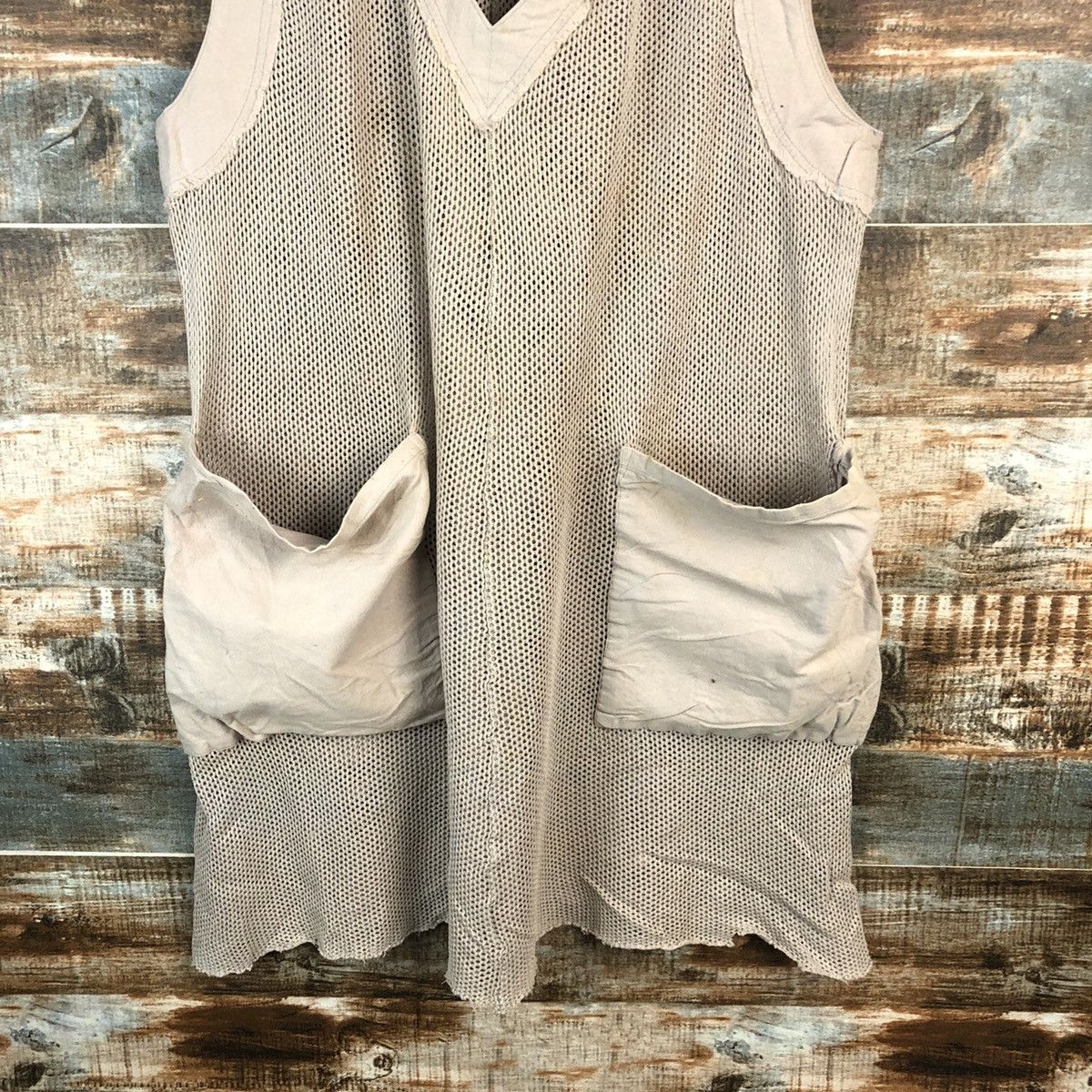 Vintage × Zucca Zucca Brown Vest crochet meshnet sleeveless #A1547 Size US M / EU 48-50 / 2 - 6 Thumbnail