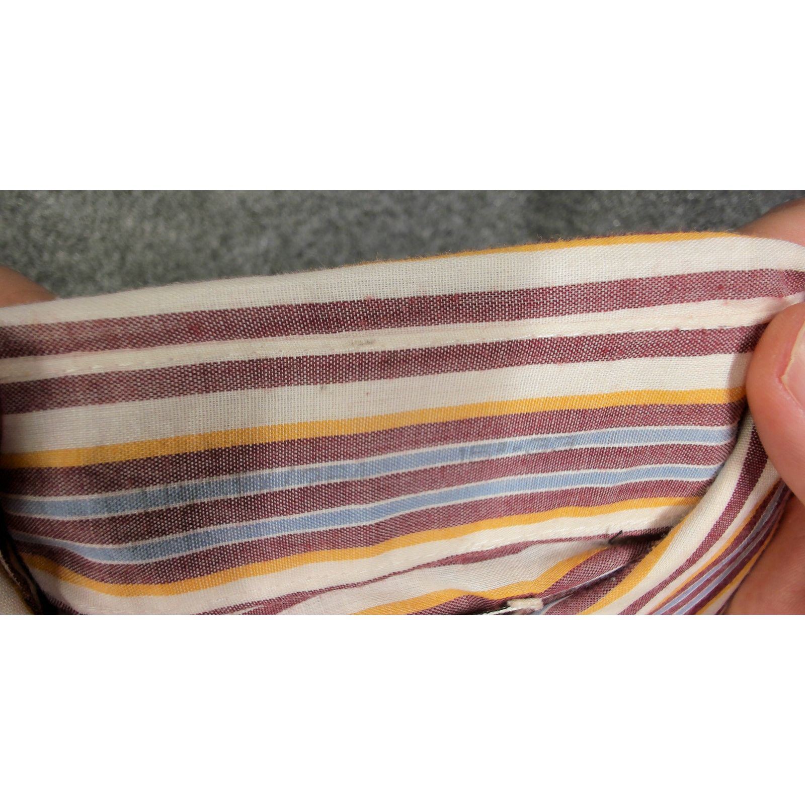 Vintage Darwin Vintage 70s Sheer Striped Disco Overshirt Mauve Size US M / EU 48-50 / 2 - 12 Thumbnail