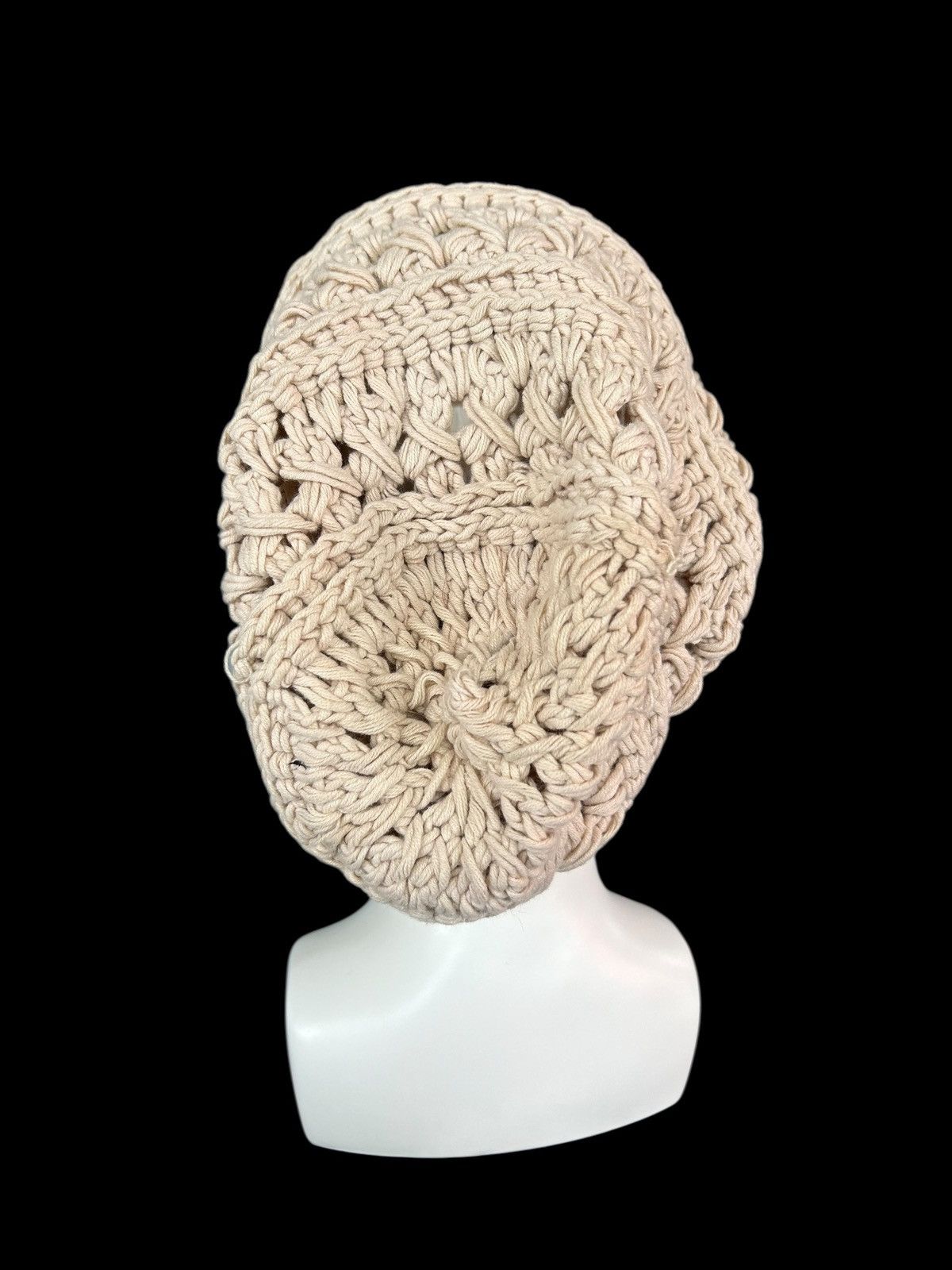 Japanese Brand × Kapital × Vintage Crochet Knitted Handmade Big Beanie Hats Rare☠️☠️ Size ONE SIZE - 3 Thumbnail