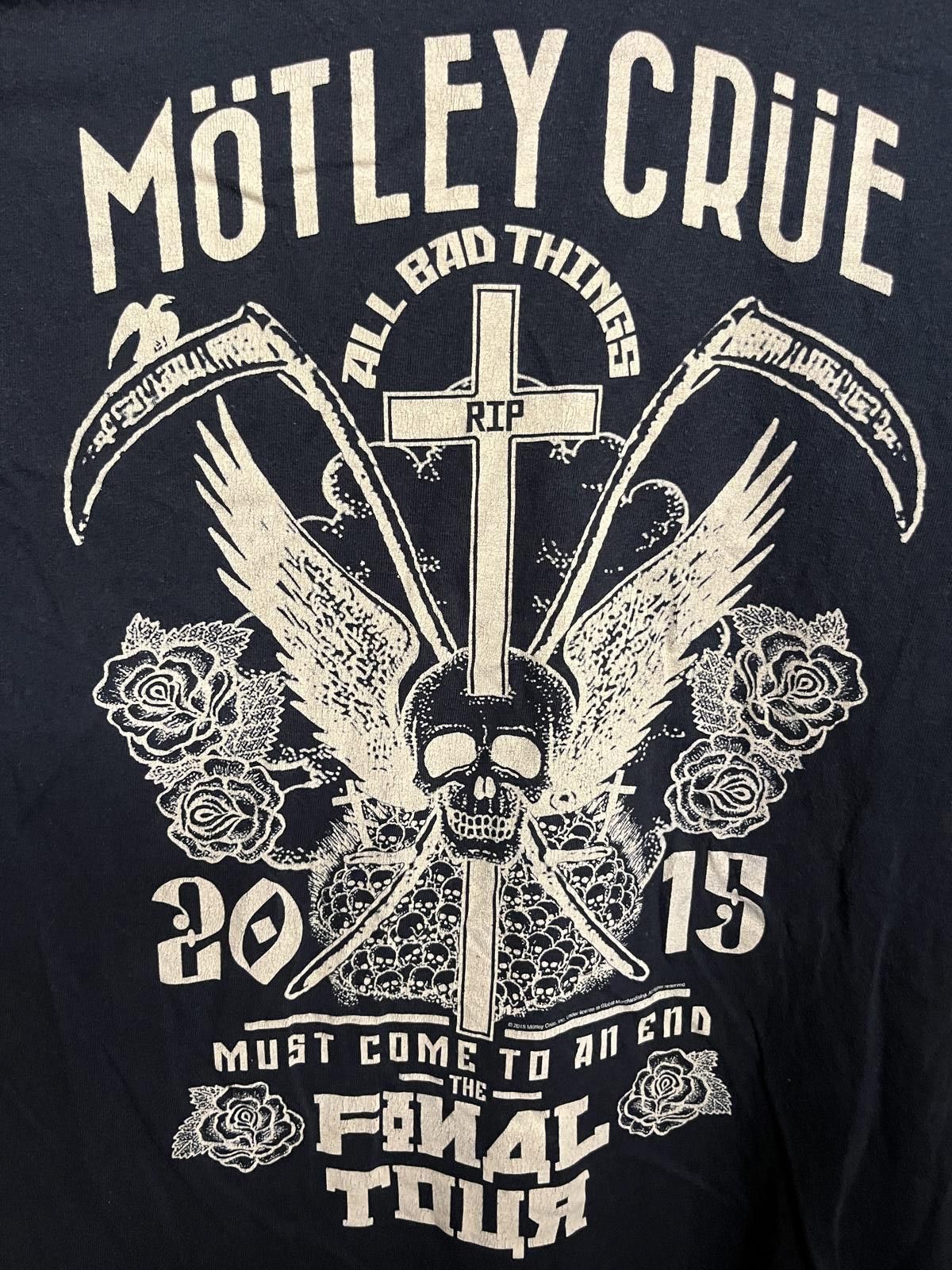 Designer Motley Crue T-shirt - 2015 The Final Tour 2 Sided - S Size US S / EU 44-46 / 1 - 3 Thumbnail