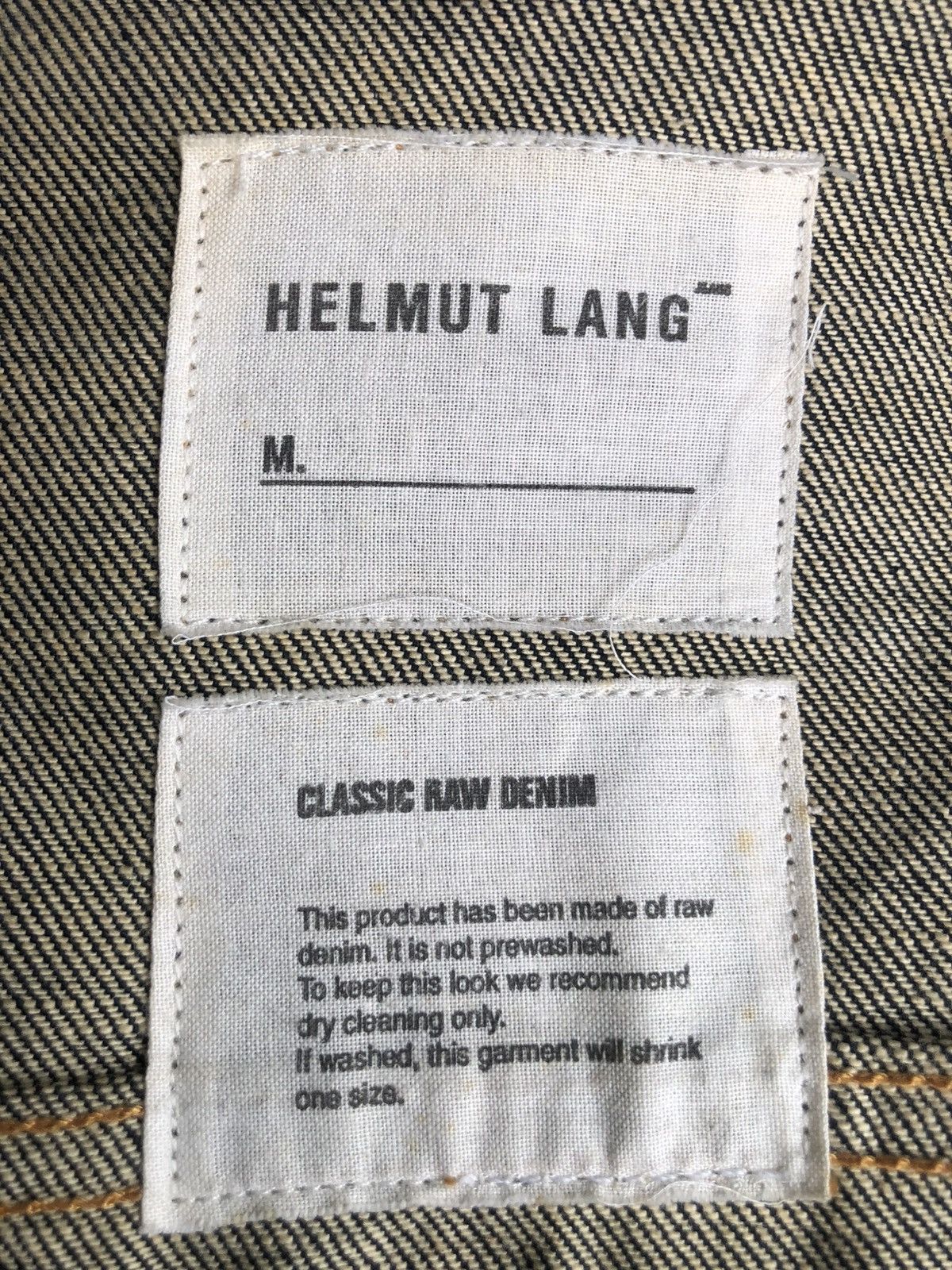Helmut Lang Helmut Lang Classic Raw Denim Jacket Size US S / EU 44-46 / 1 - 20 Thumbnail