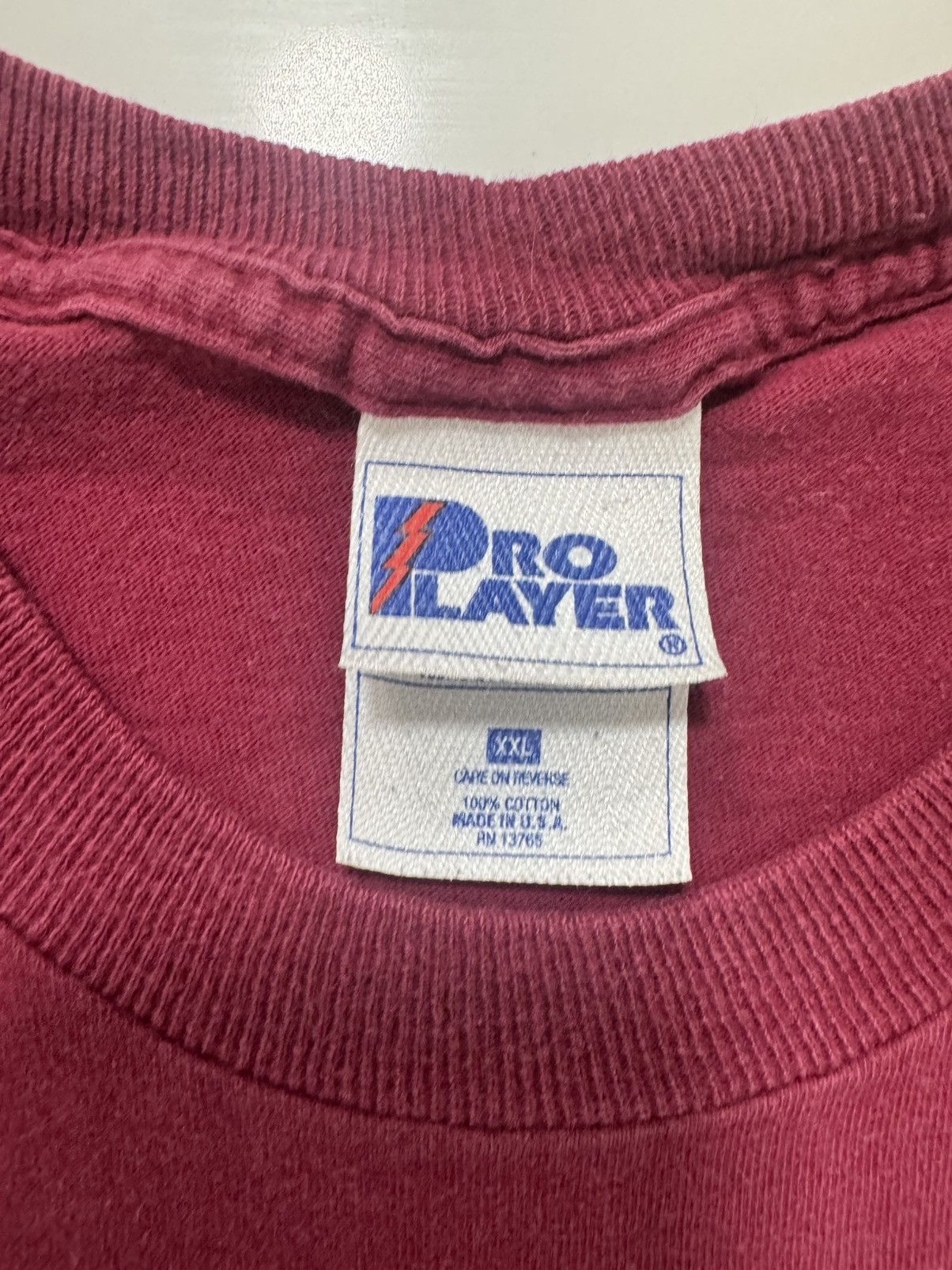 Pro Player 🏈 Vintage 90s Washington Redskins NFL Tee — Made in USA 🇺🇸 Size US XXL / EU 58 / 5 - 3 Thumbnail