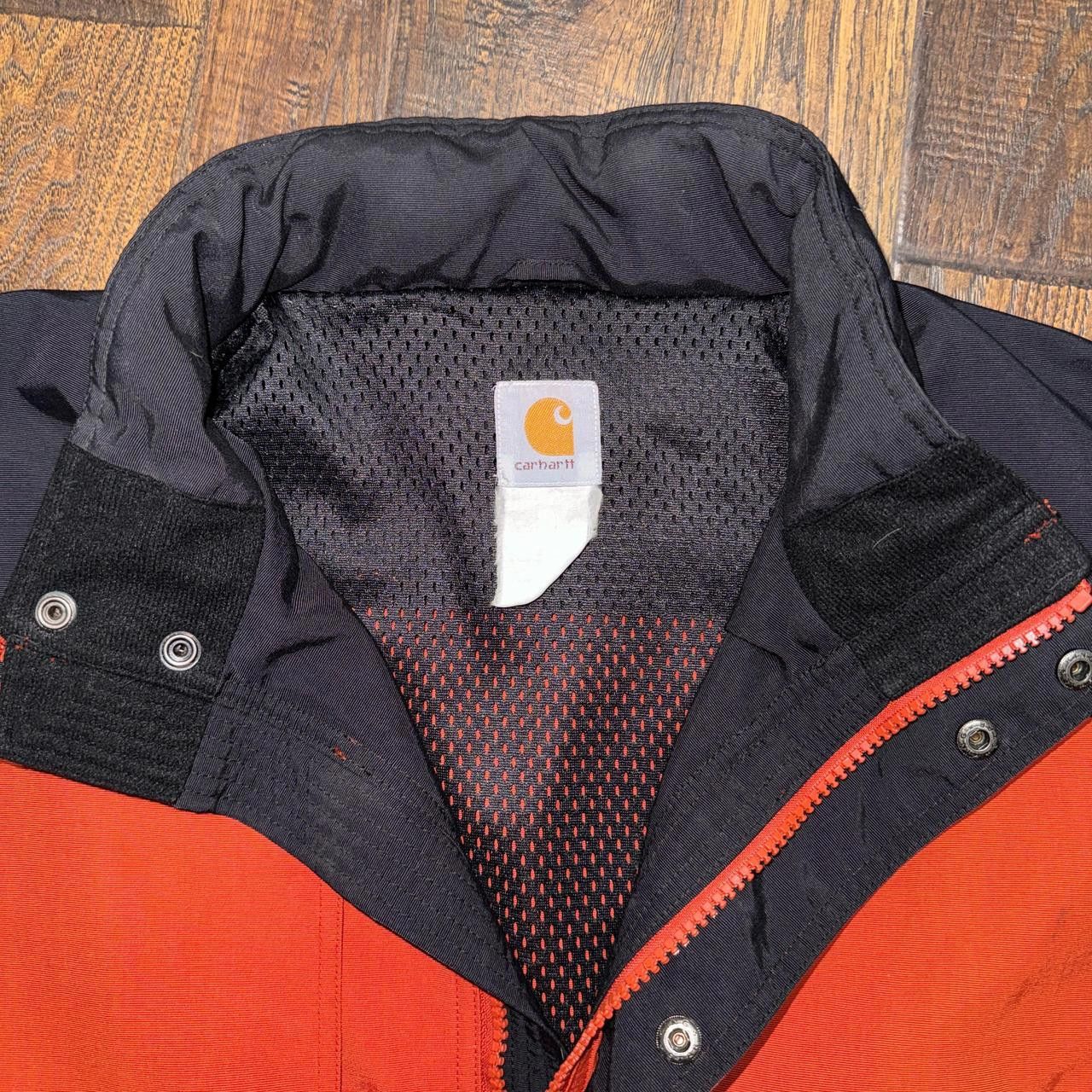 Carhartt Carhartt Men's Utility Jacket Orange Black Vintage Nylon Size US XL / EU 56 / 4 - 2 Thumbnail