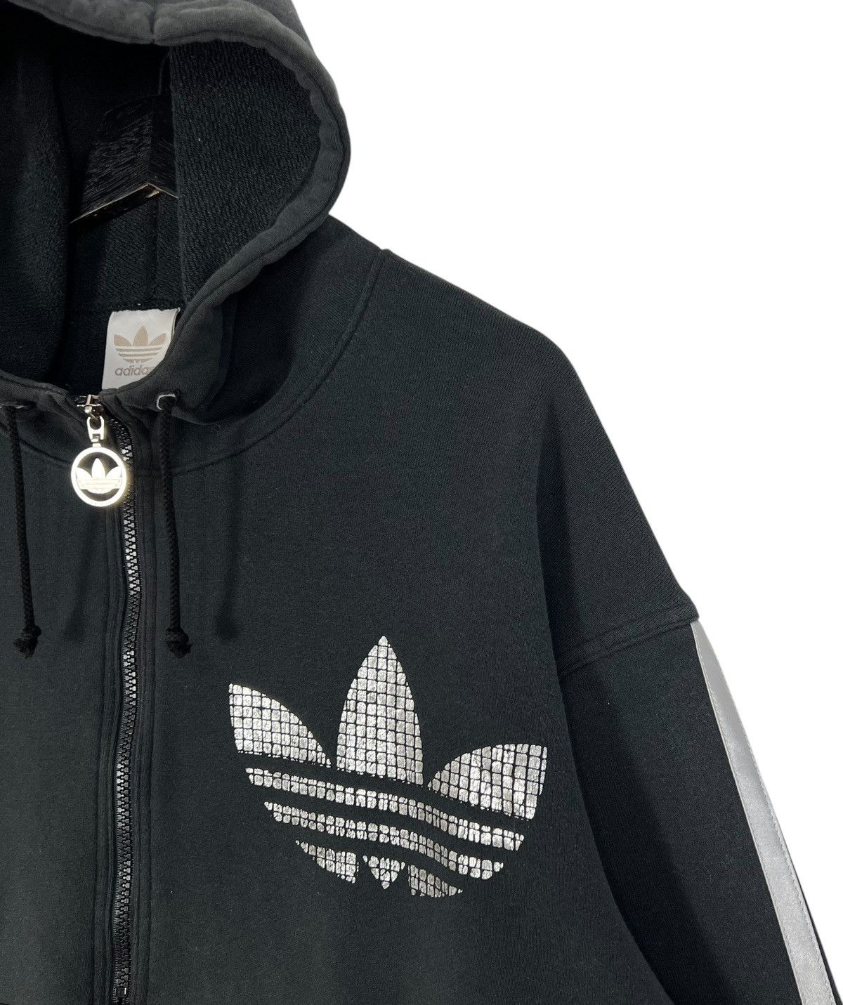 Adidas × Descente × Vintage Vintage Adidas Descente Distressed Pull Over Hoodie Size US L / EU 52-54 / 3 - 5 Thumbnail