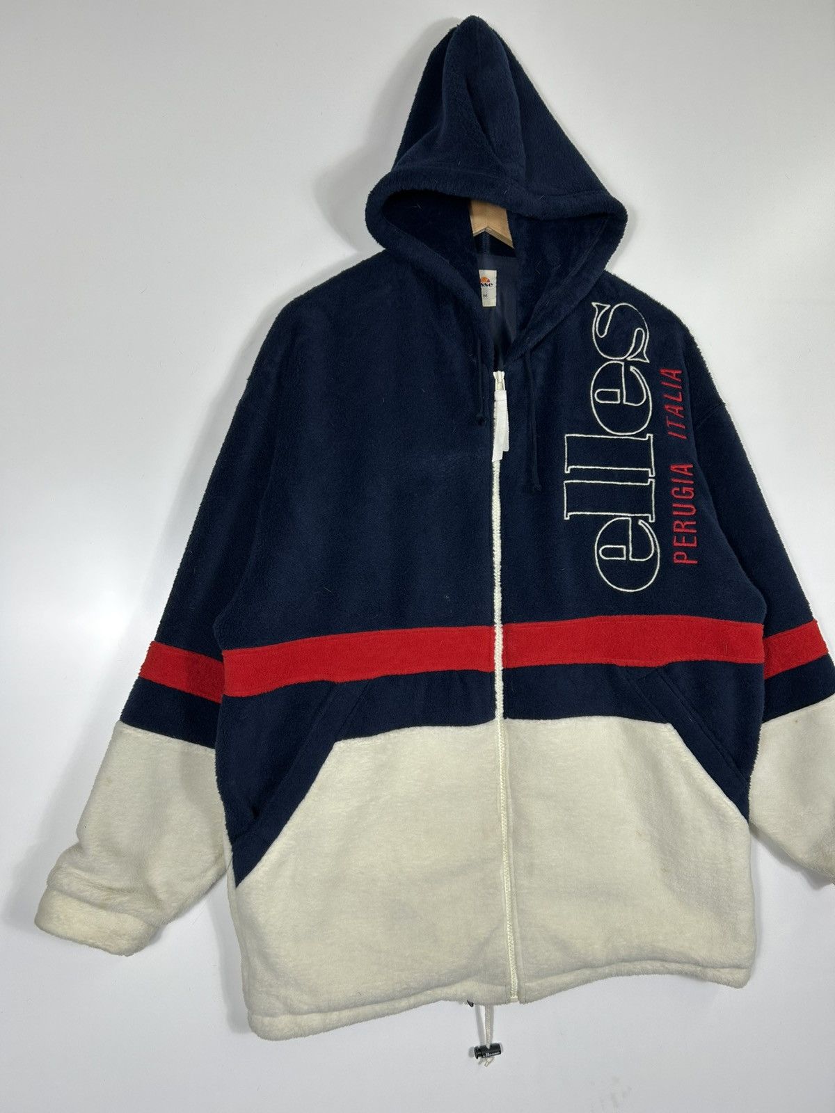 Ellesse ⚡️Vintage Ellesse Fleece Hoodie Sweater Jacket Size US M / EU 48-50 / 2 - 2 Thumbnail