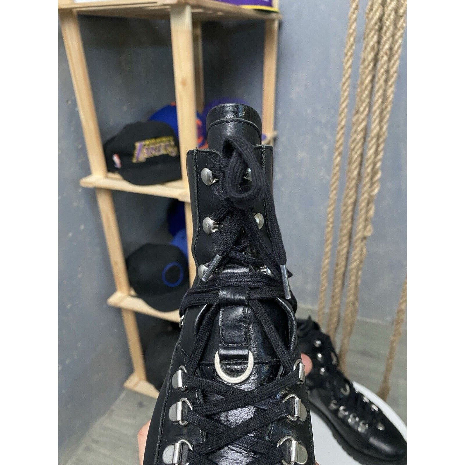 Allsaints AllSaints Franka Leather combat biker Y2K Boots Size US 8 Size US 8 / IT 38 - 9 Thumbnail
